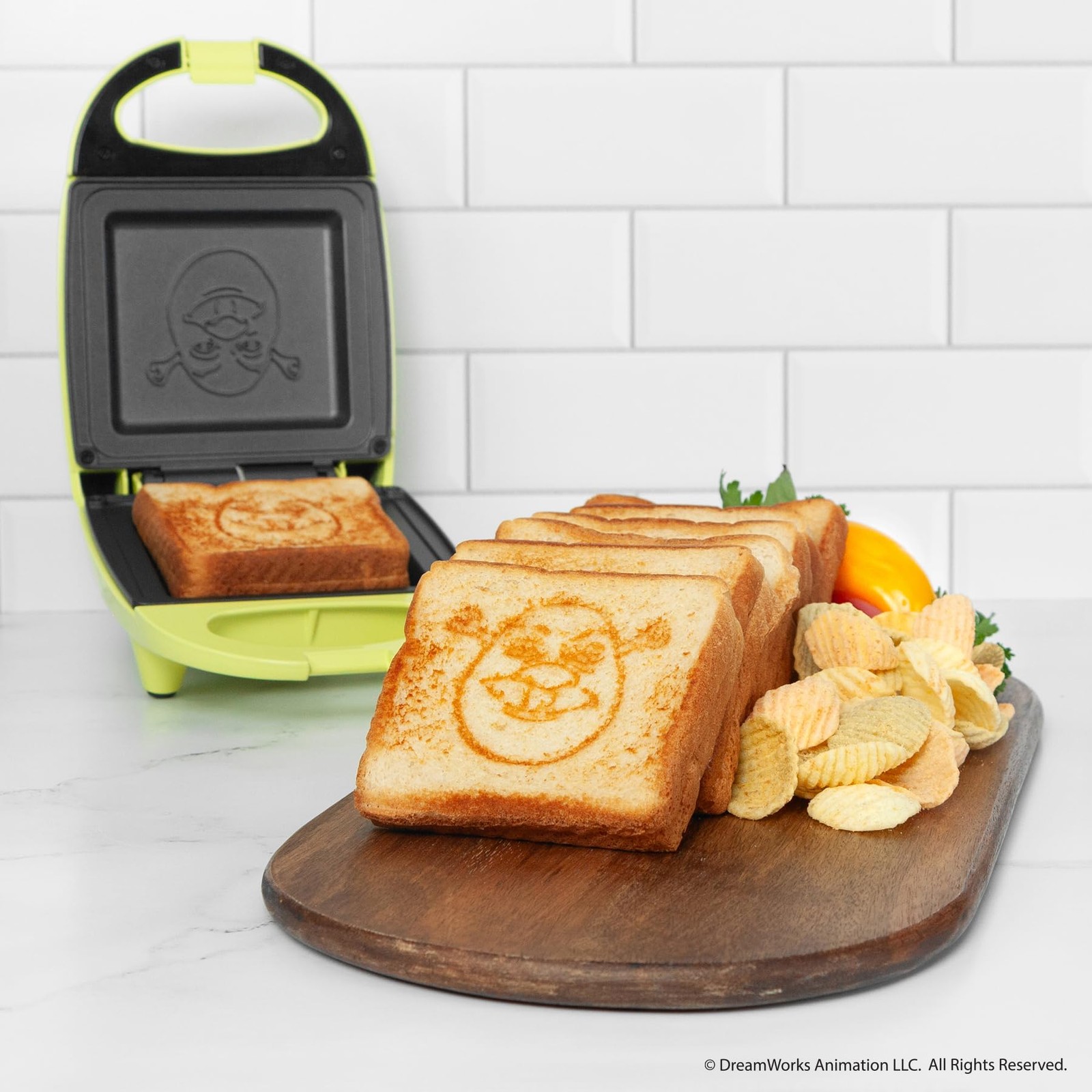 Uncanny Brands Shrek Sandwich Maker – Small Kitchen Appliance