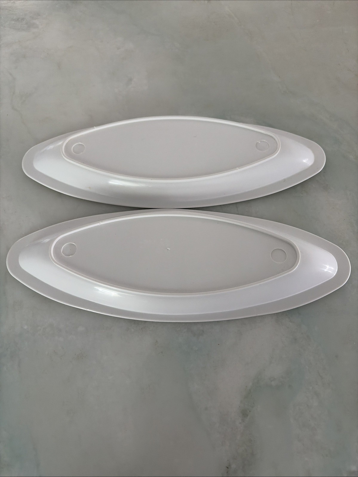 2 New George Foreman Grill White Grease Drip Trays 9.5”