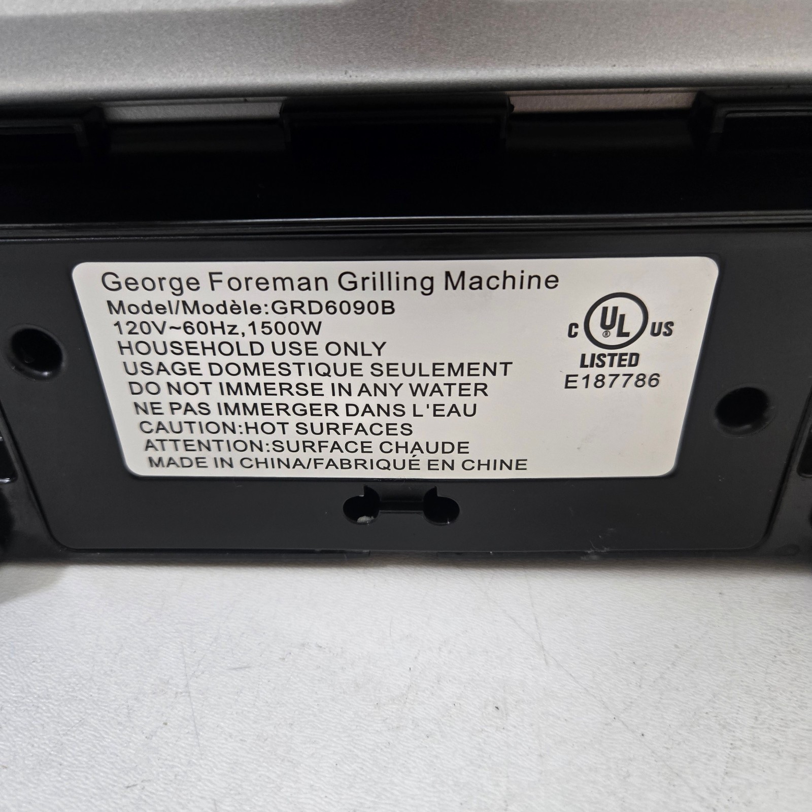 George Foreman Family Size GRD6090B Smokeless-Digital Smart Select