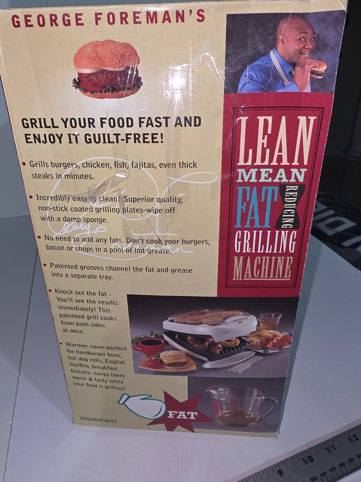 george foreman grill open box new