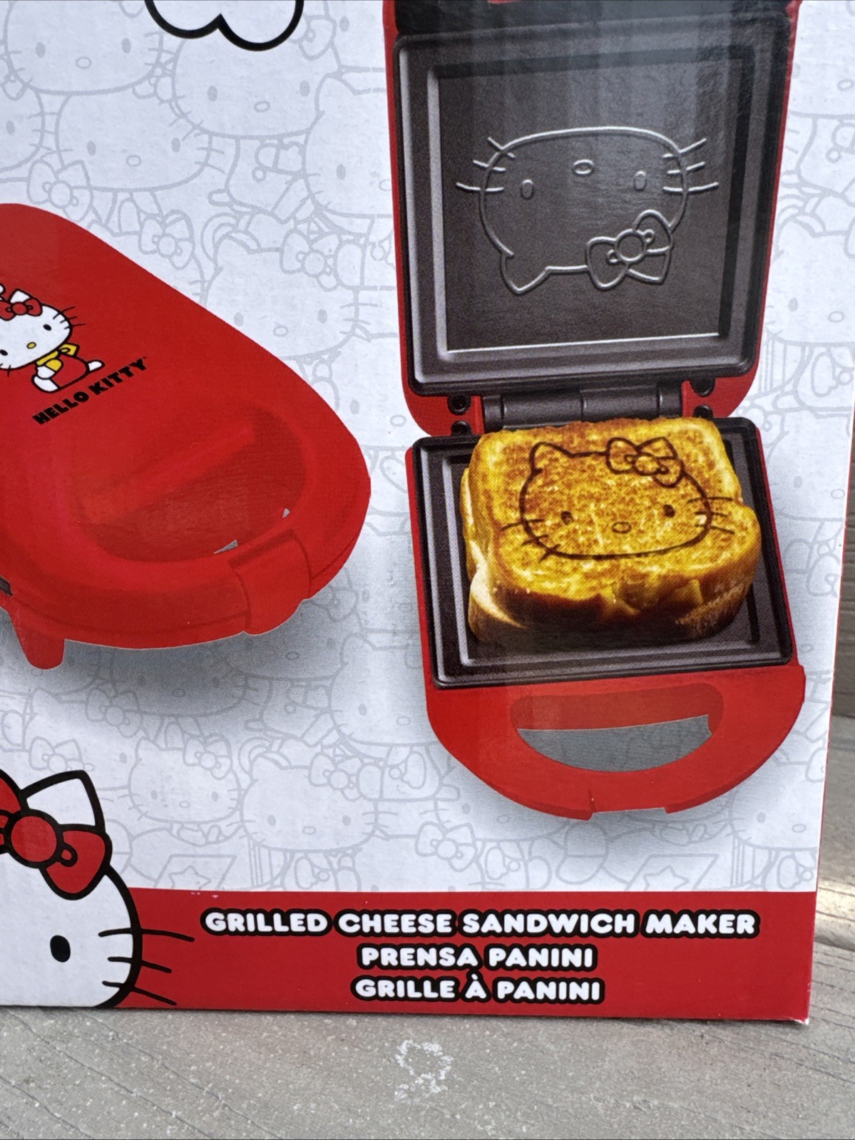 Hello Kitty Grilled Cheese Maker Red 💖😺🌷🌹 – New Non-Stick Sandwich Press