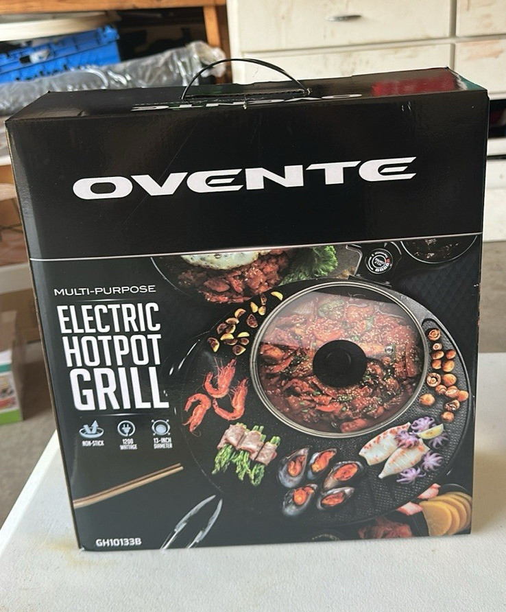 OVENTE 13” Electric Hot Pot Grill 2-in-1 – New in Box