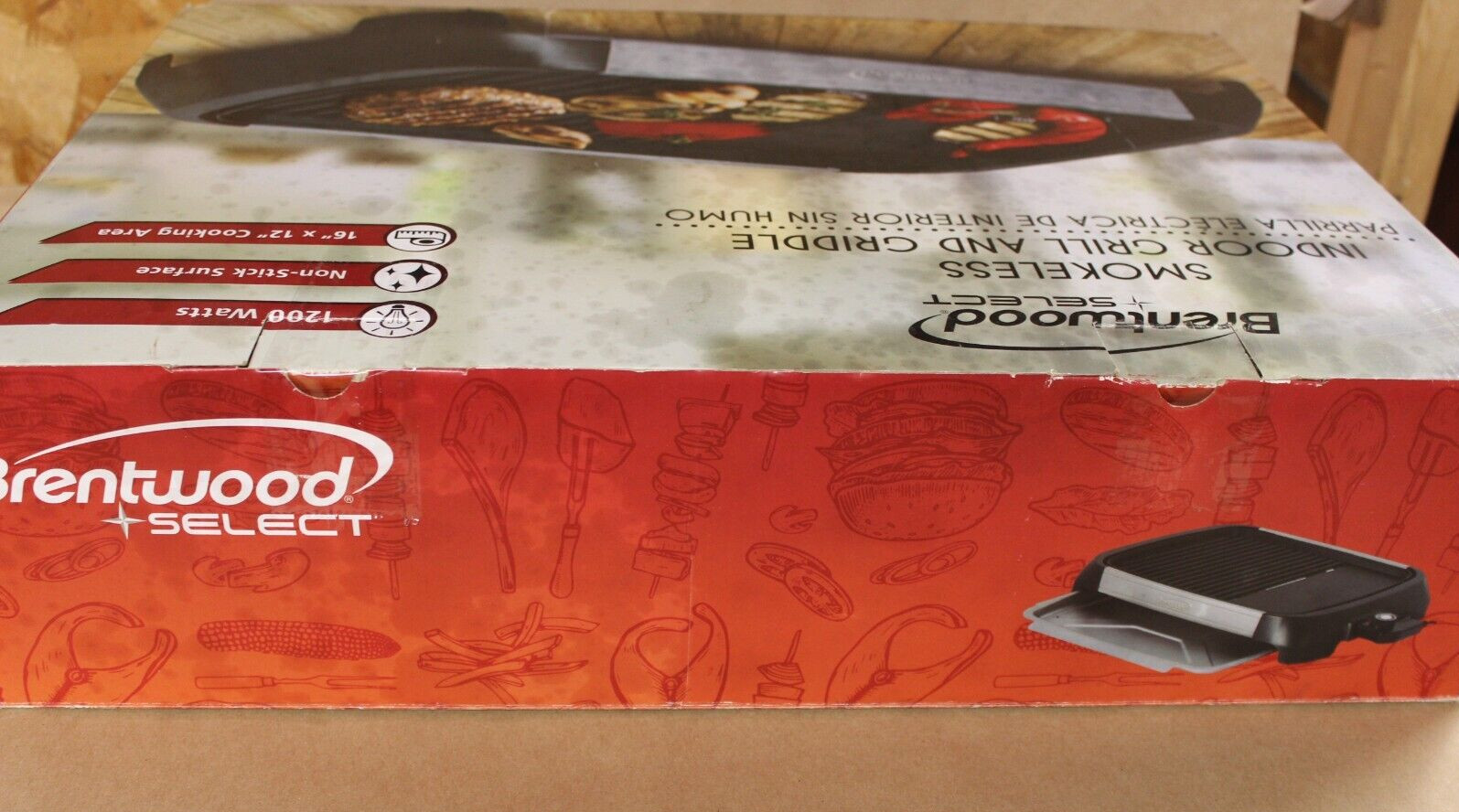 Brentwood Select Smokeless Indoor Grill and Griddle TS-641