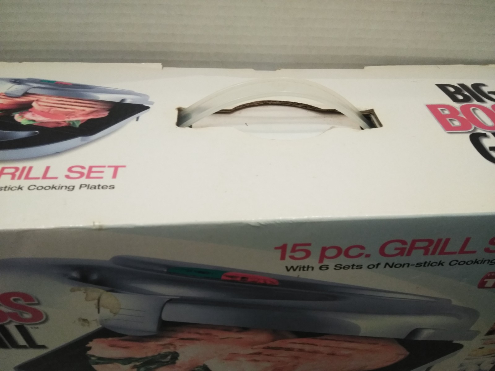 As Seen On TV EMSON The Big Boss Grill W/6 Sets Of Cooking Plates -new old stock