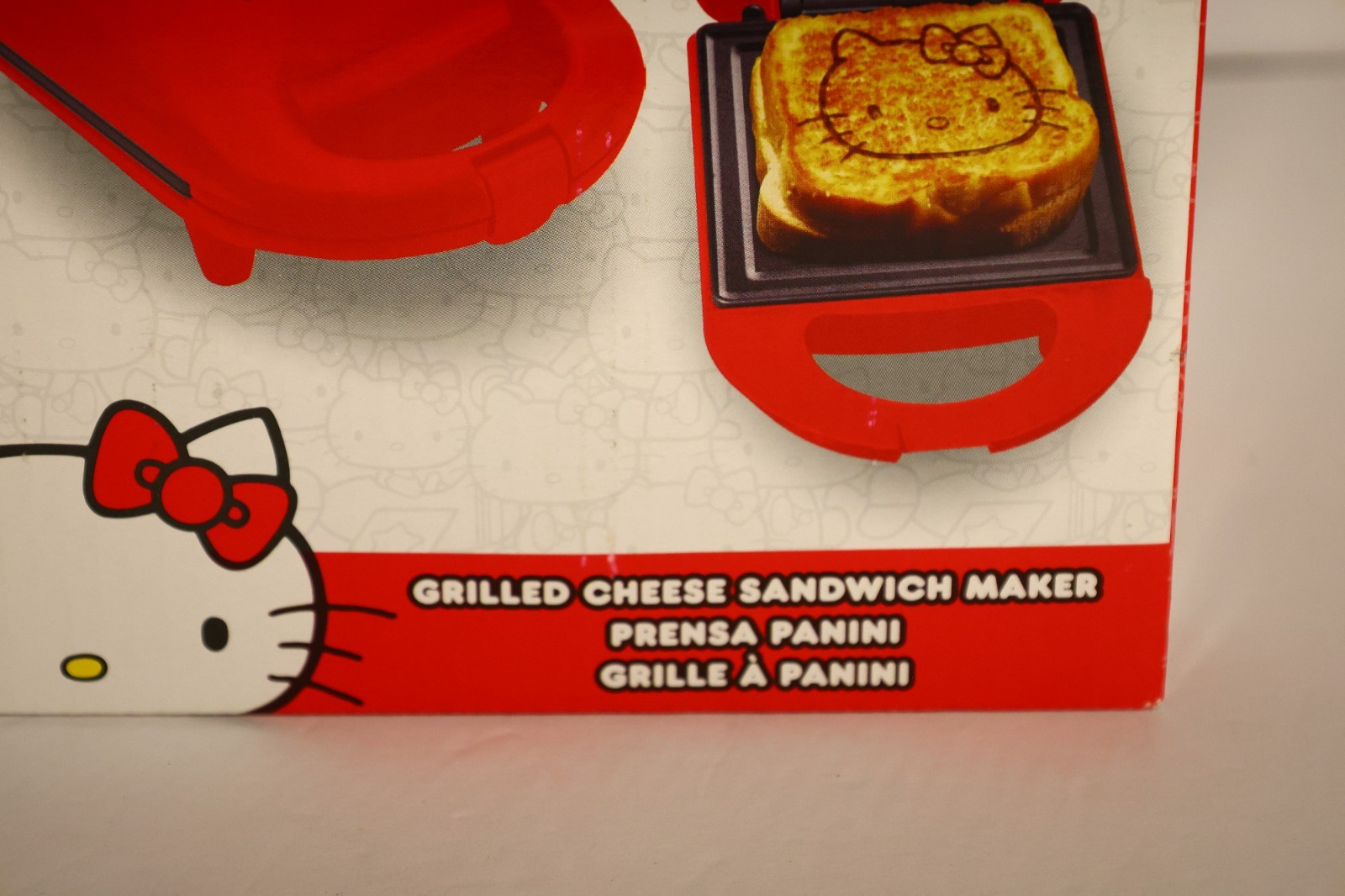 Hello Kitty Red Non-Stick Sandwich Toaster Grill Press
