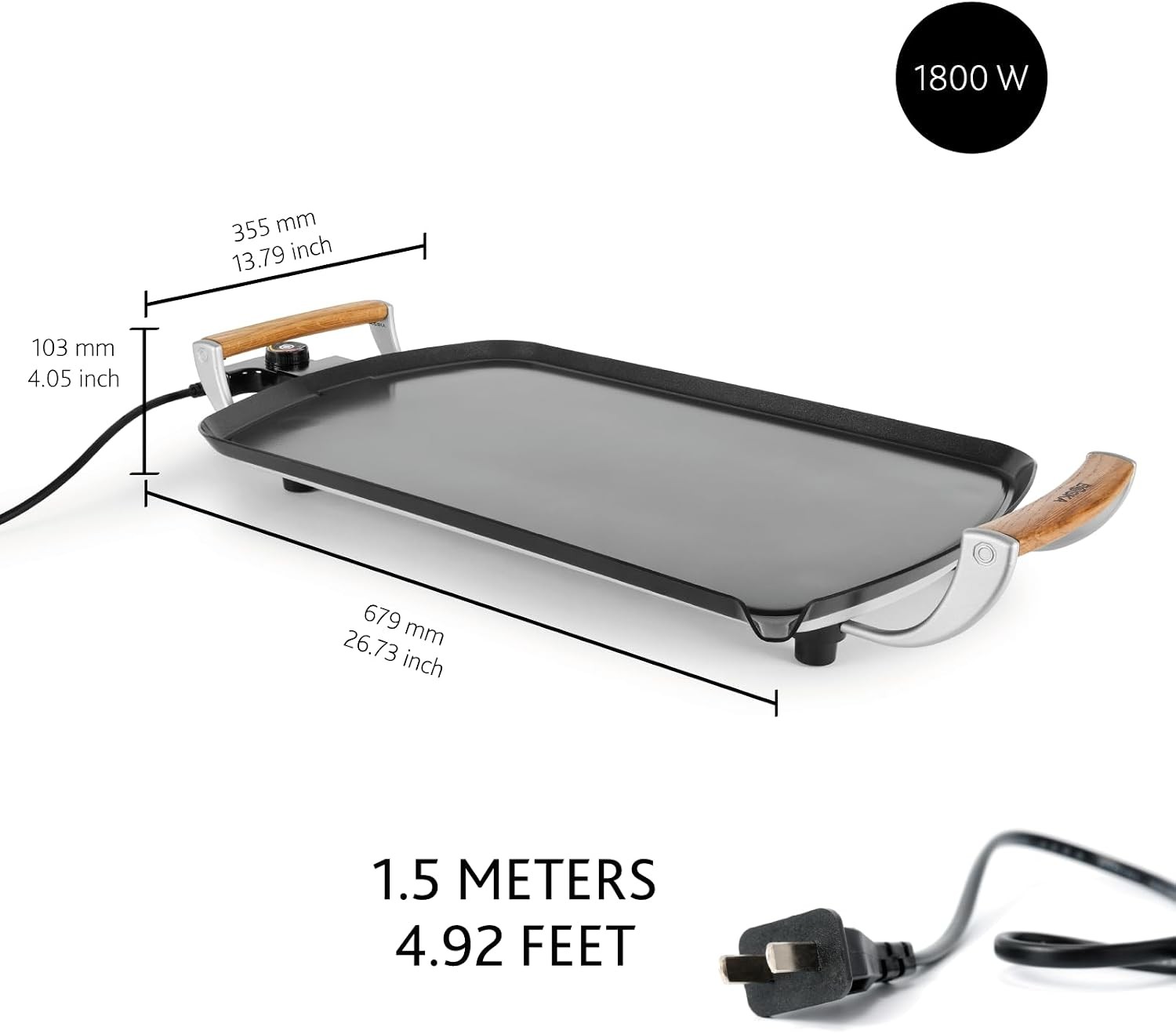 Electric Griddle Pro – Large Indoor Griddle Flat Top 14 x 22 inch | Indoor