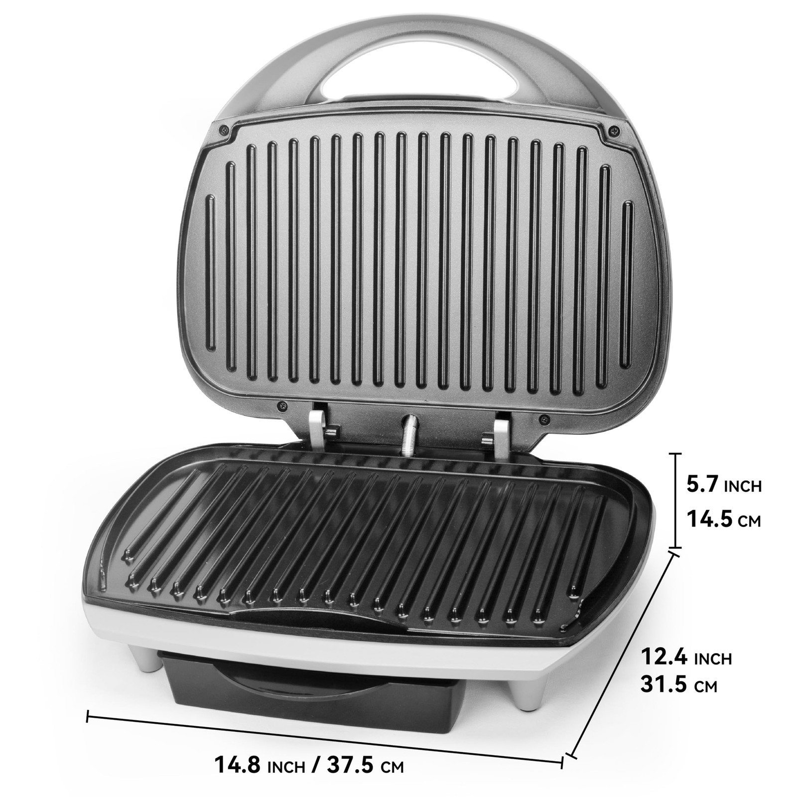 SugarWhisk SW2-FSCG01S 6-Serving Contact Grill, Electric Indoor, Adjustable