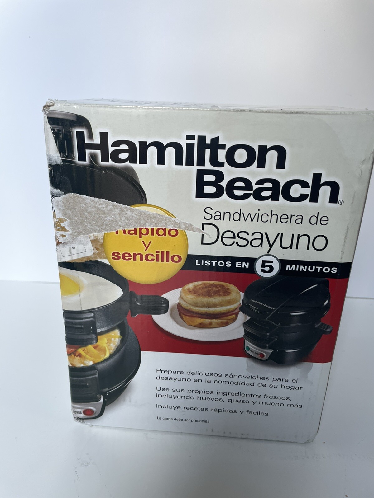 Hamilton Beach Breakfast Sandwich Maker Brand New, Sealed. College Dorm