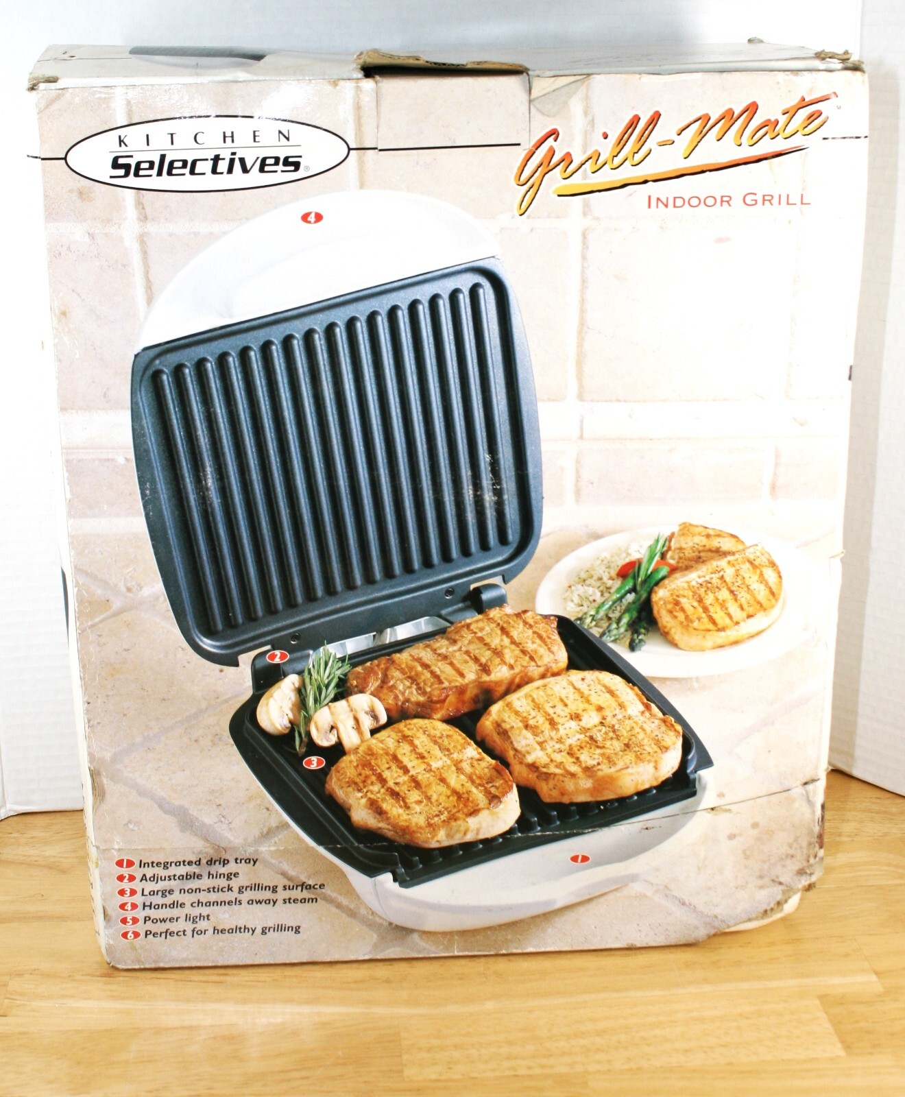 Indoor Grill – Kitchen Selectives Grill Mate – CG 4 – Non Stick – NEW IN BOX