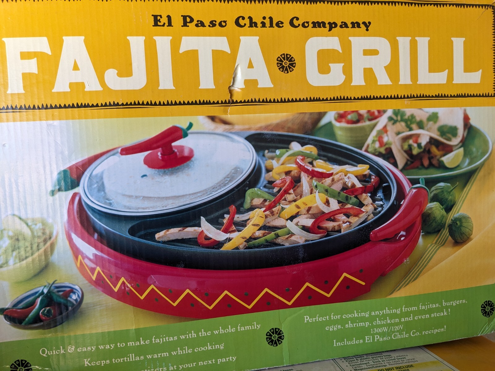 FAJITAS & More BUFFET TACO BURRITO FAJITA MAKER Skillet MEXICAN