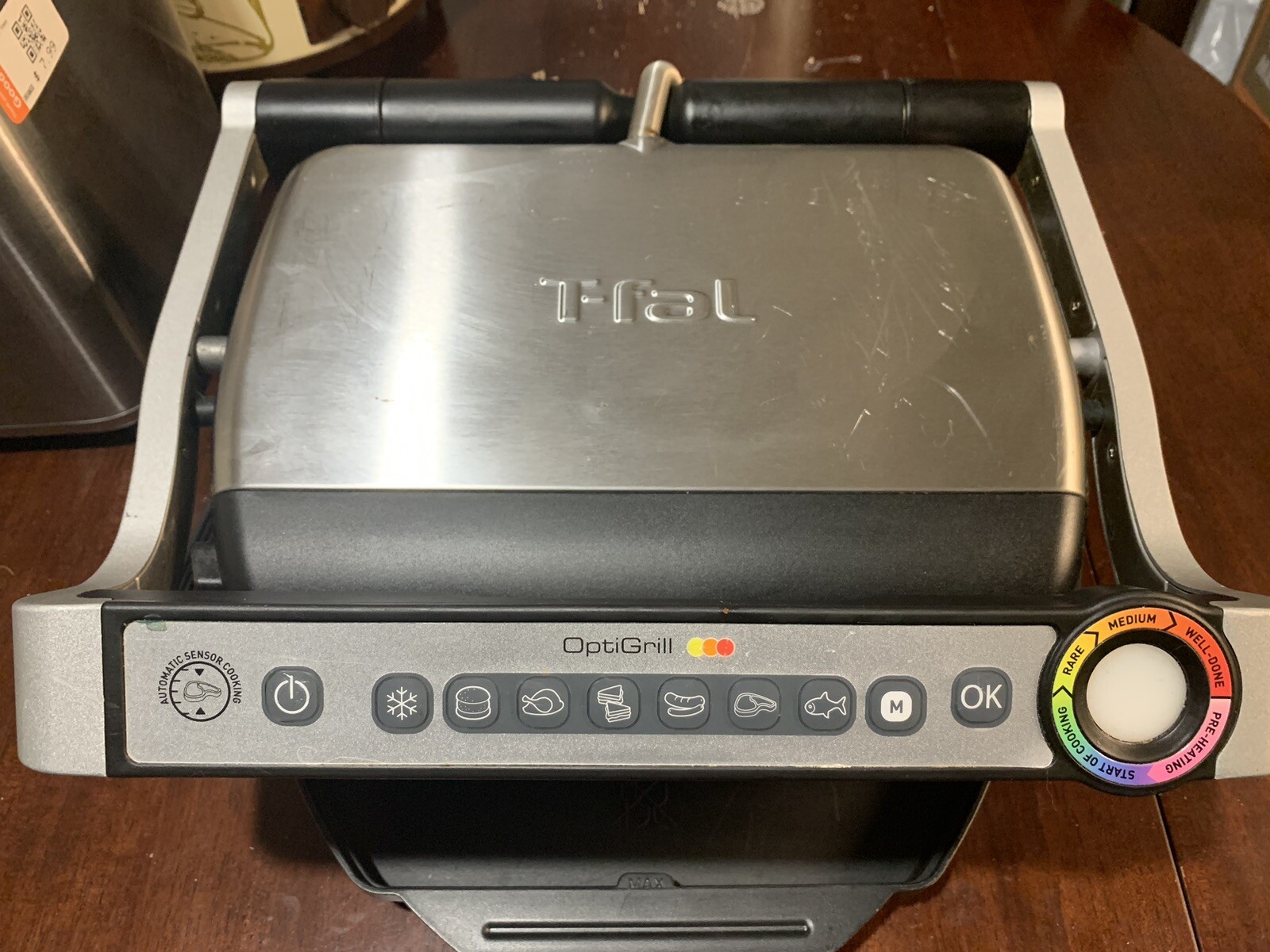 T-Fal OptiGrill Series 8351s1 Automatic Sensor Indoor Grill/w Detachable Plates
