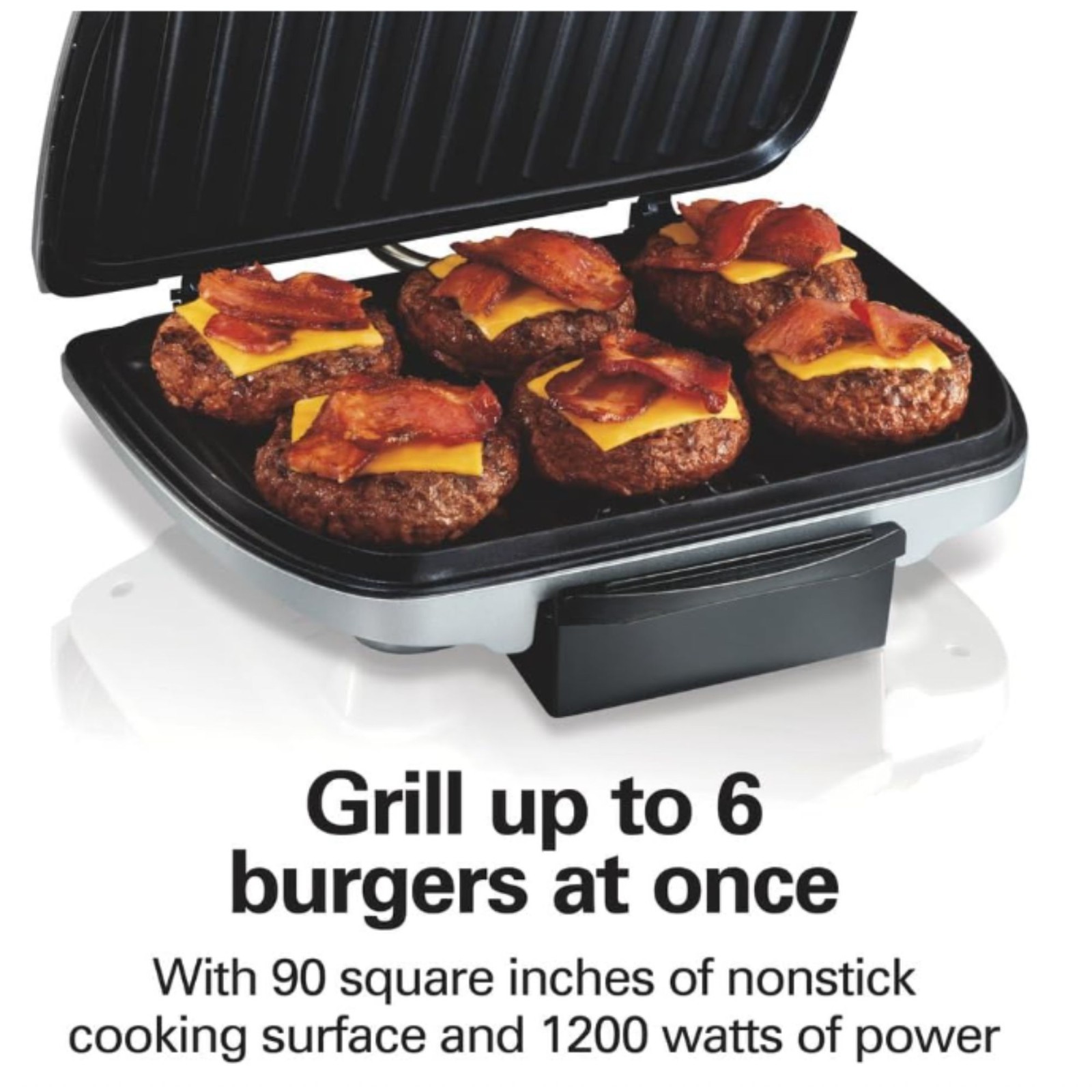Hamilton Beach Electric Indoor Grill, 6-Serving, Large 90 sq. in.