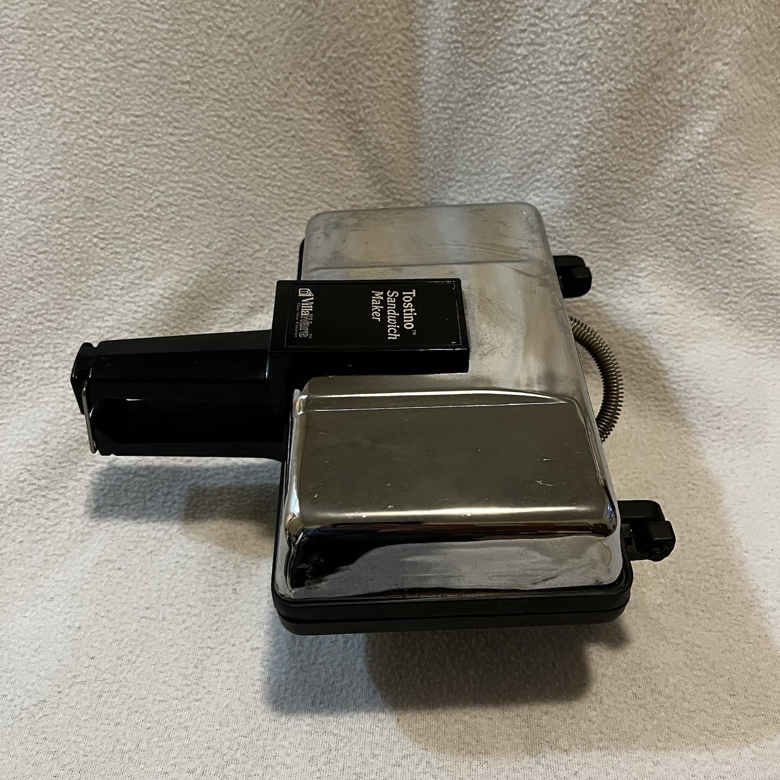 VillaWare Sandwich Maker Tostino Model: 3800 Italian Kitchenware Chrome – Tested