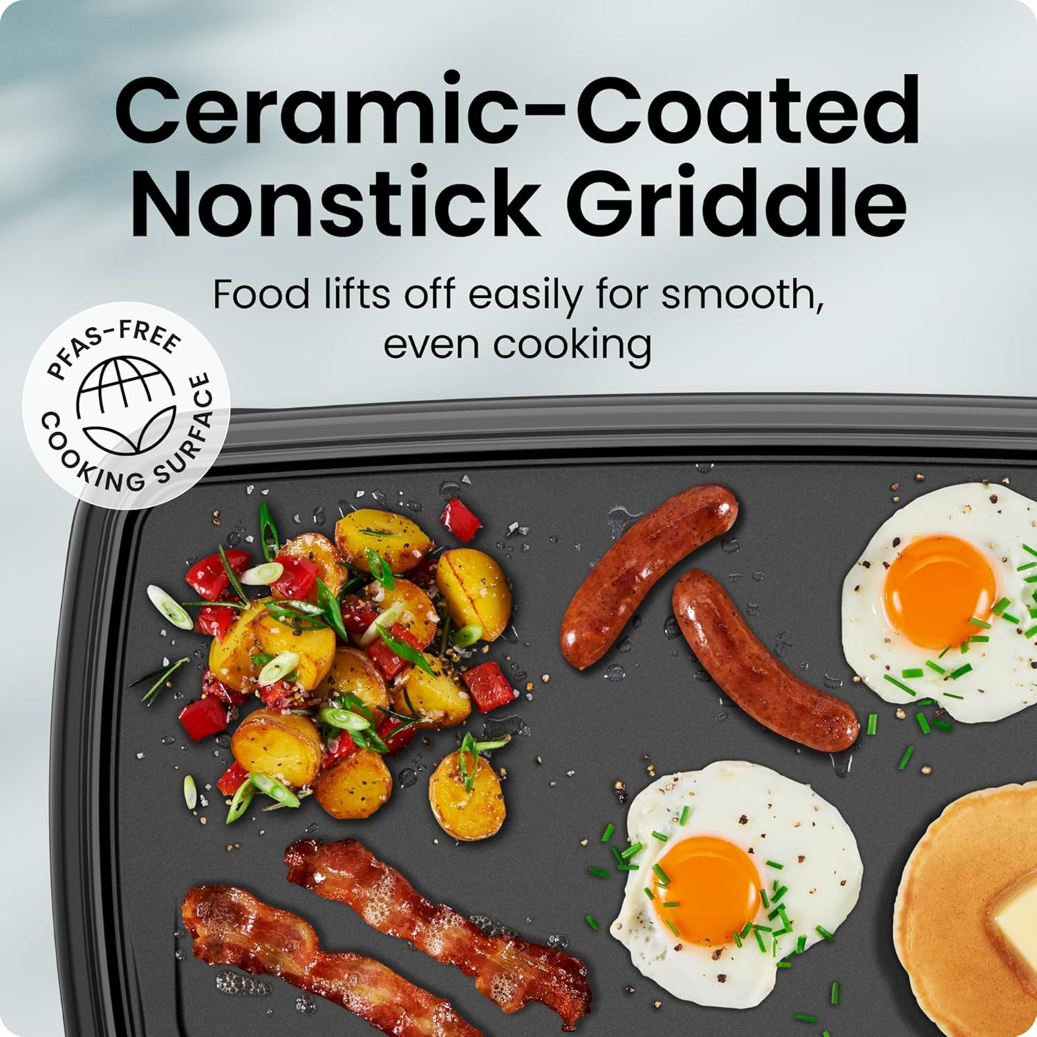Chefman XL Electric Griddle with Removable Temperature Control, Immersible Flat