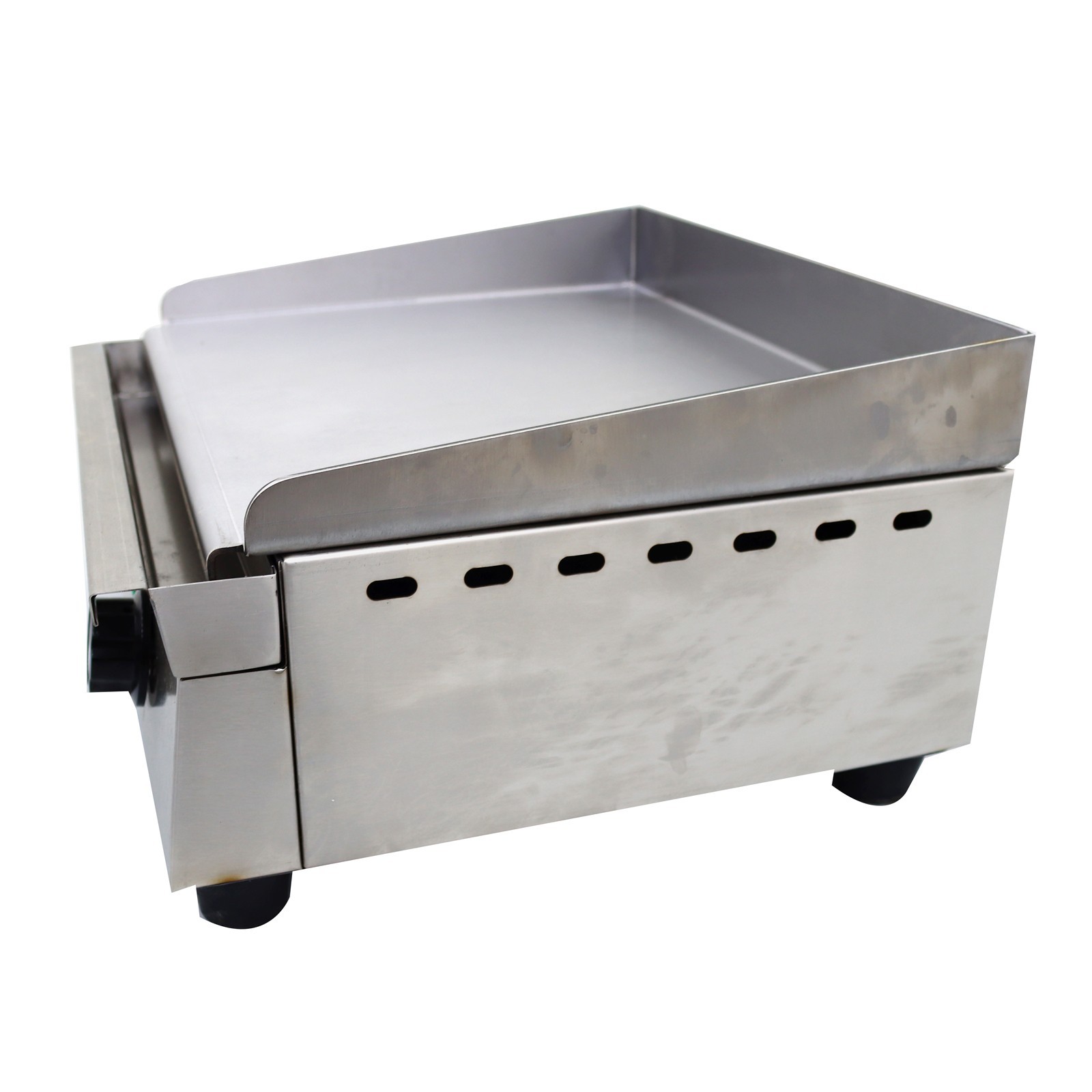 110V Electric Griddle Flat Grill 12.5*10.25in Stainless Steel Countertop Griddle