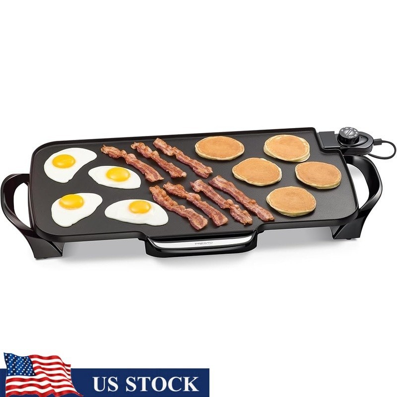Extra Large Electric Griddle Nonstick Ceramic Portable Design Easy to Clean New
