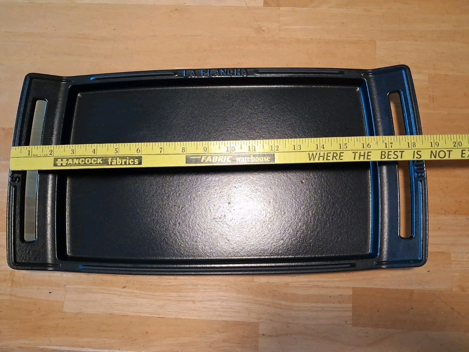 STAUB enameled cast iron griddle plate for 2 burners (La Plancha)