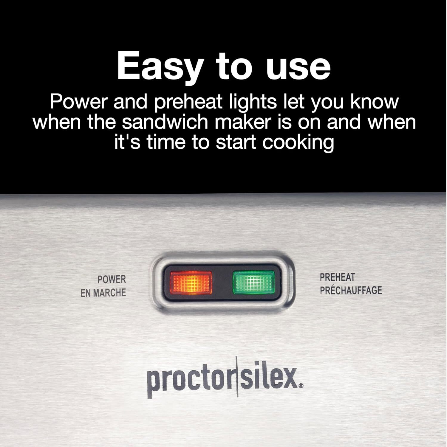 Sandwich maker with easy-to-clean, durable, PFAS-free non-stick ceramic plates