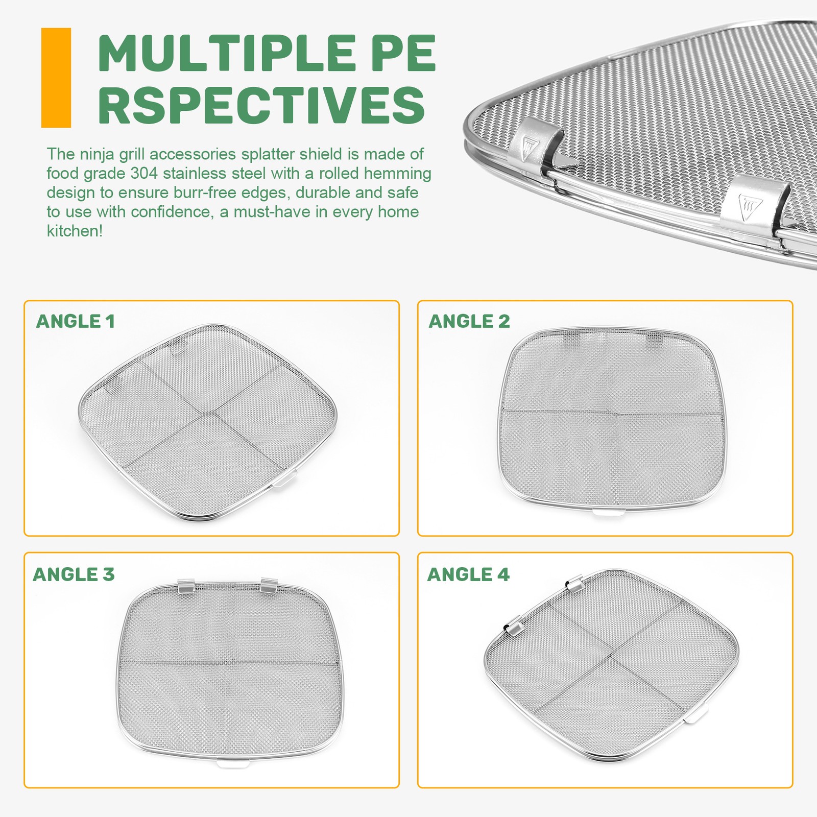 Replacement Splatter Shield for Foodi AG301 5-In-1 Indoor Grill,7059