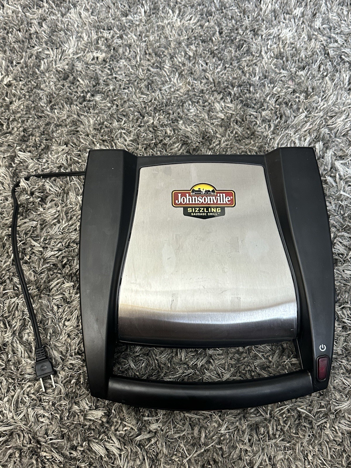 Johnsonville Sizzling Sausage Grill BTG 0498 Tested Works Heats Up Countertop