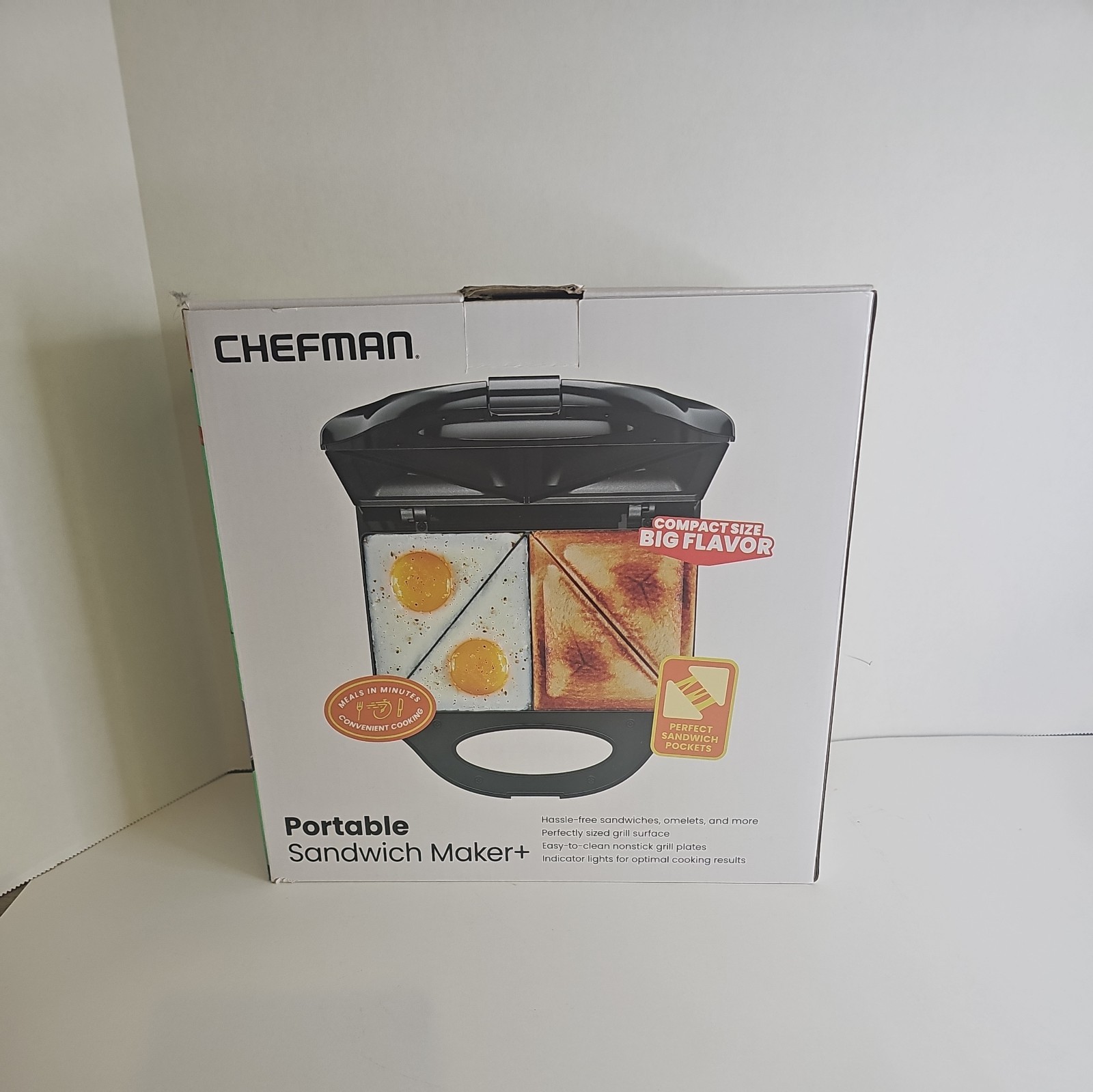 Chefman Portable Electric Sandwich Maker – Panini Press Quesadilla NIB t1