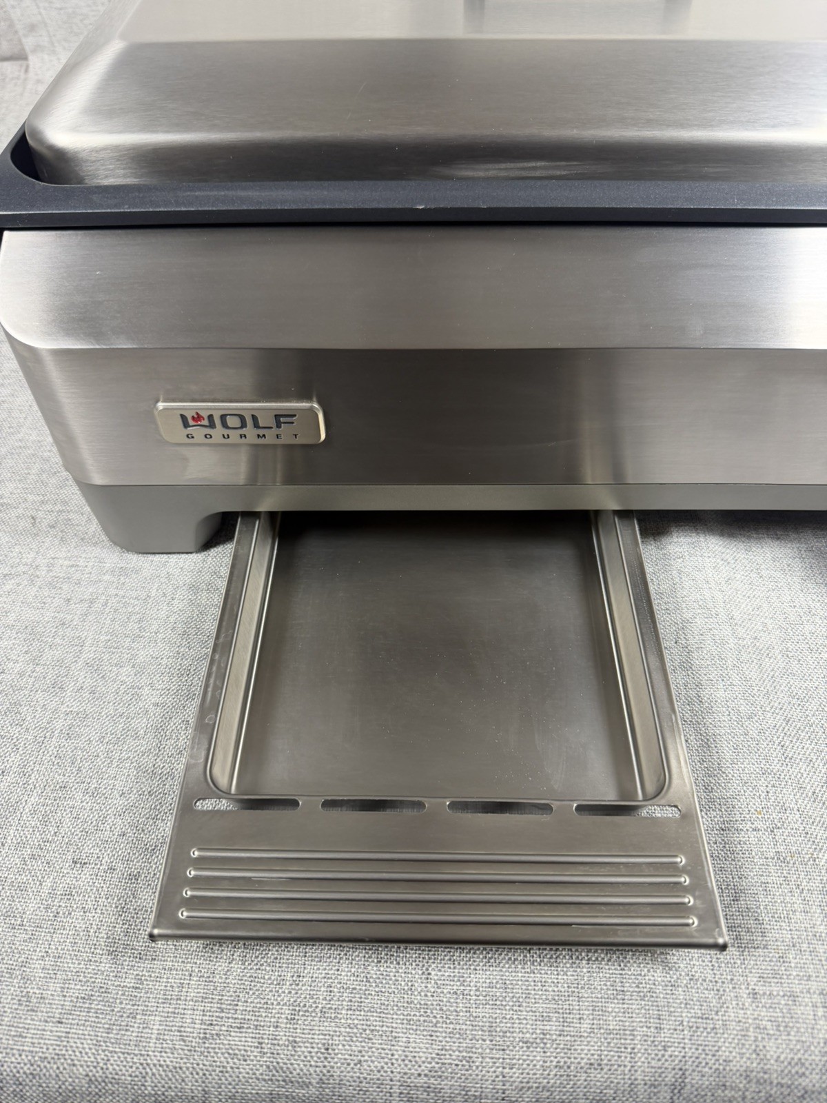 Wolf Gourmet WGGR100S Precision Electric Griddle, w/ Red Knob