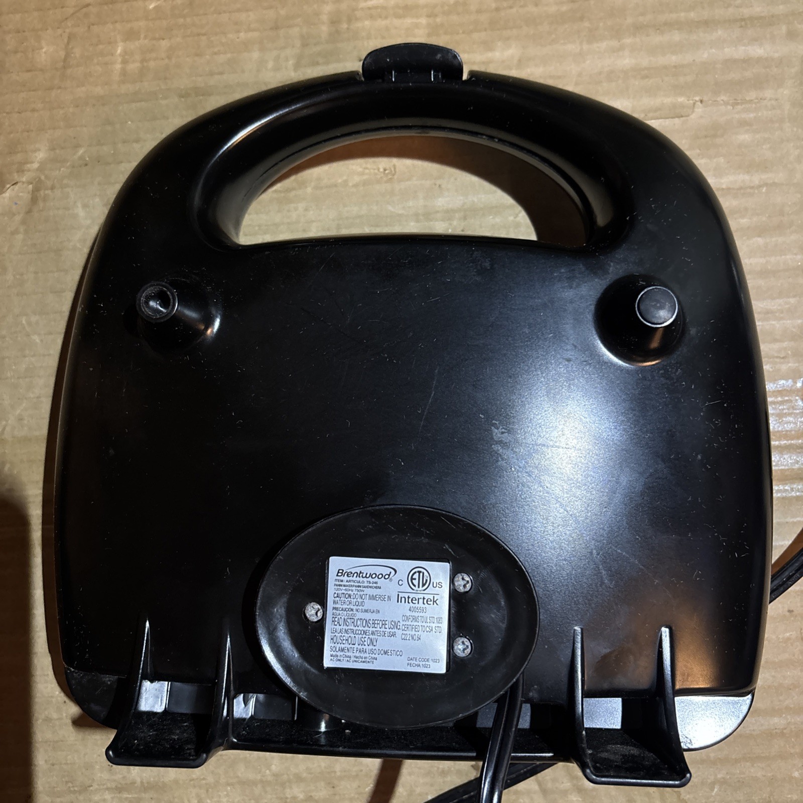 Brentwood Appliances TS-246 Non-Stick Panini Press and Sandwich Maker works