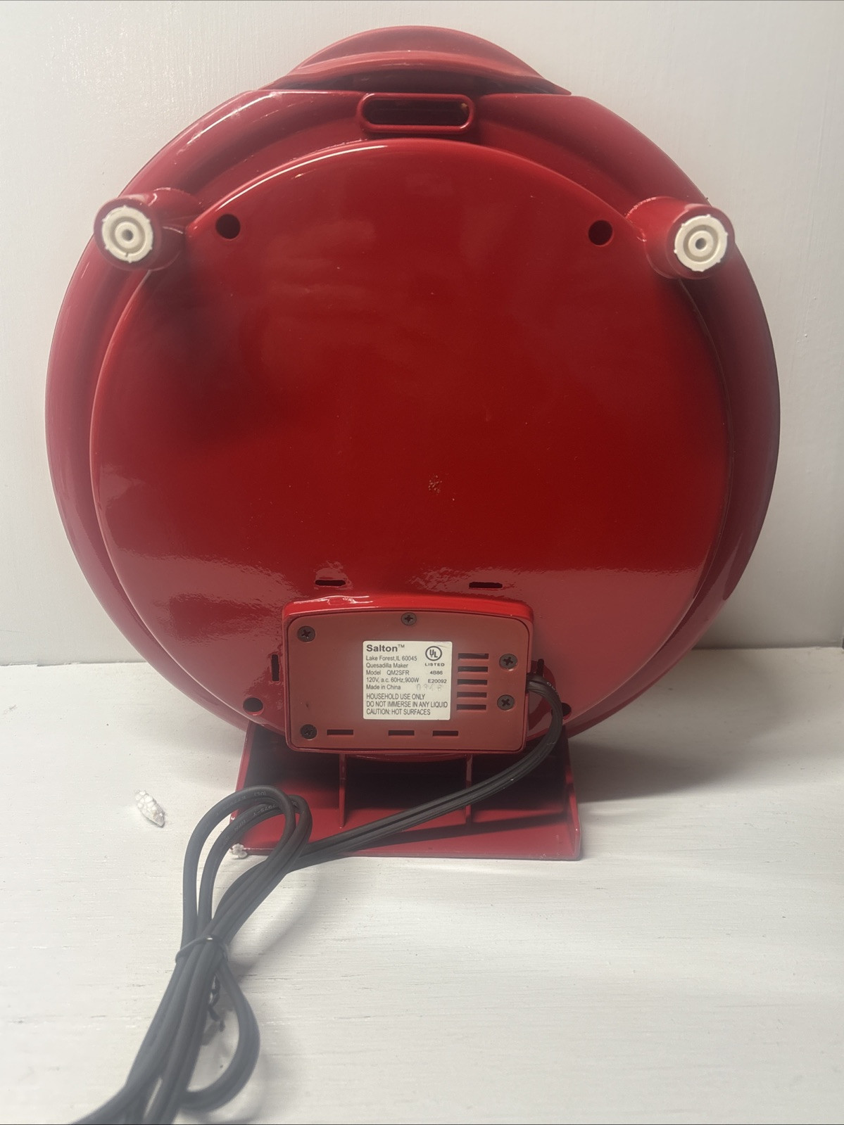Santa Fe Quesadilla Maker 12″ by Salton Model QM2SFR Excellent Condition