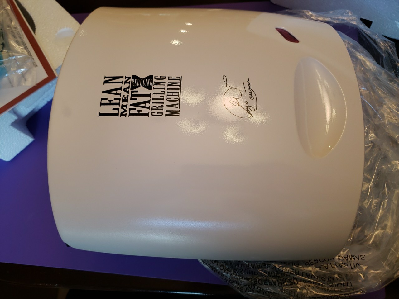 George Foreman 36 sq in. Nonstick Electric Grill White GR11WSP3 Newest Champ
