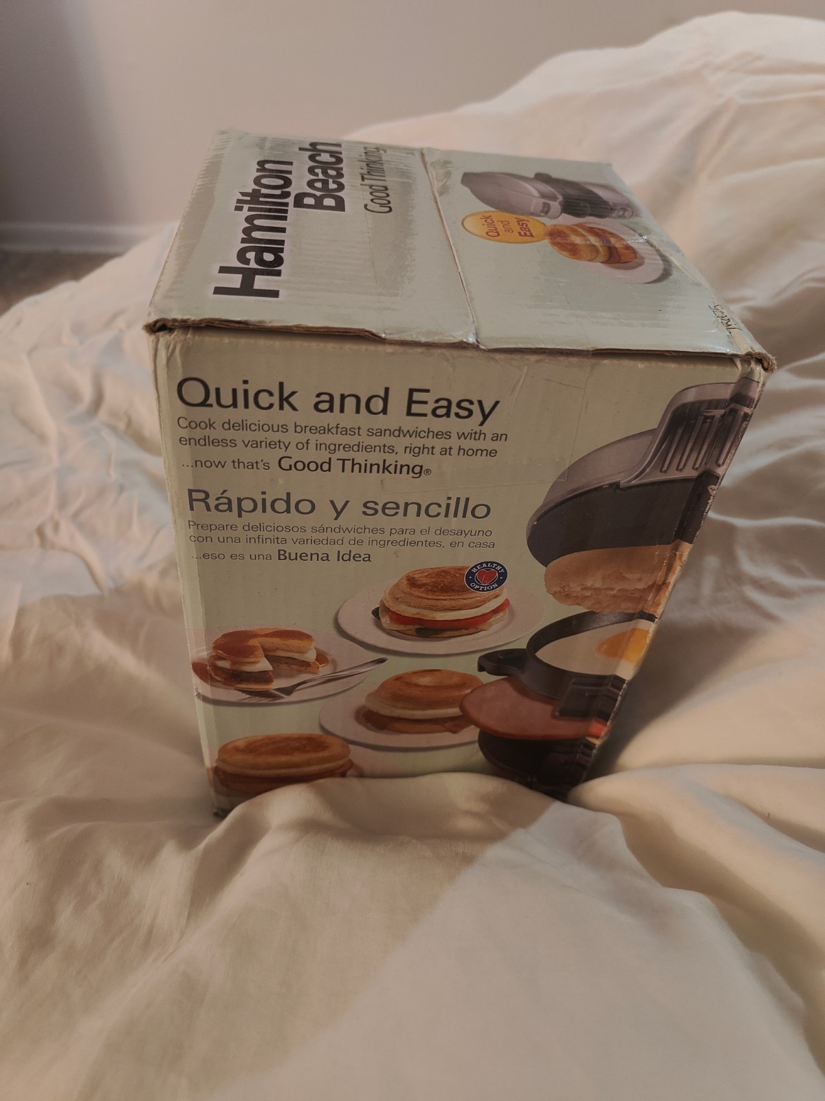 Hamilton Beach Breakfast Sandwich Maker, sealed new in box 25475MN