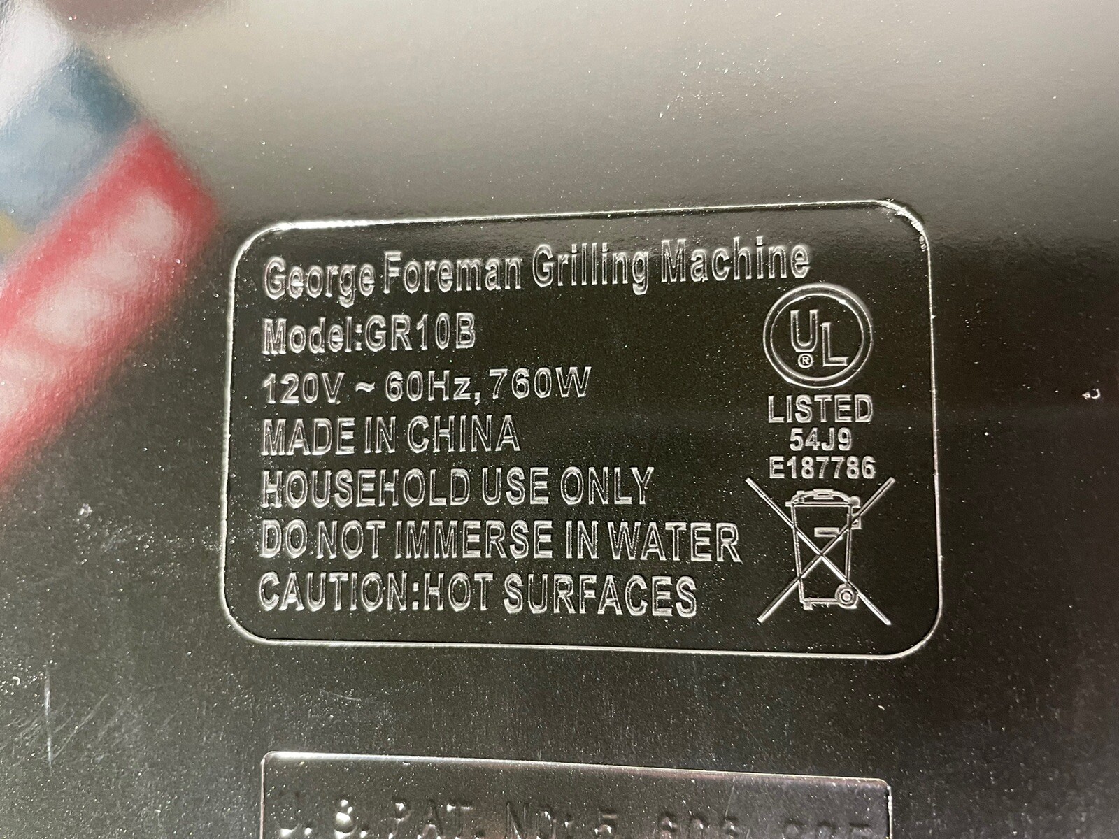 George Foreman Classic Plate 2-Serving Indoor Electric Grill GR10B NOB