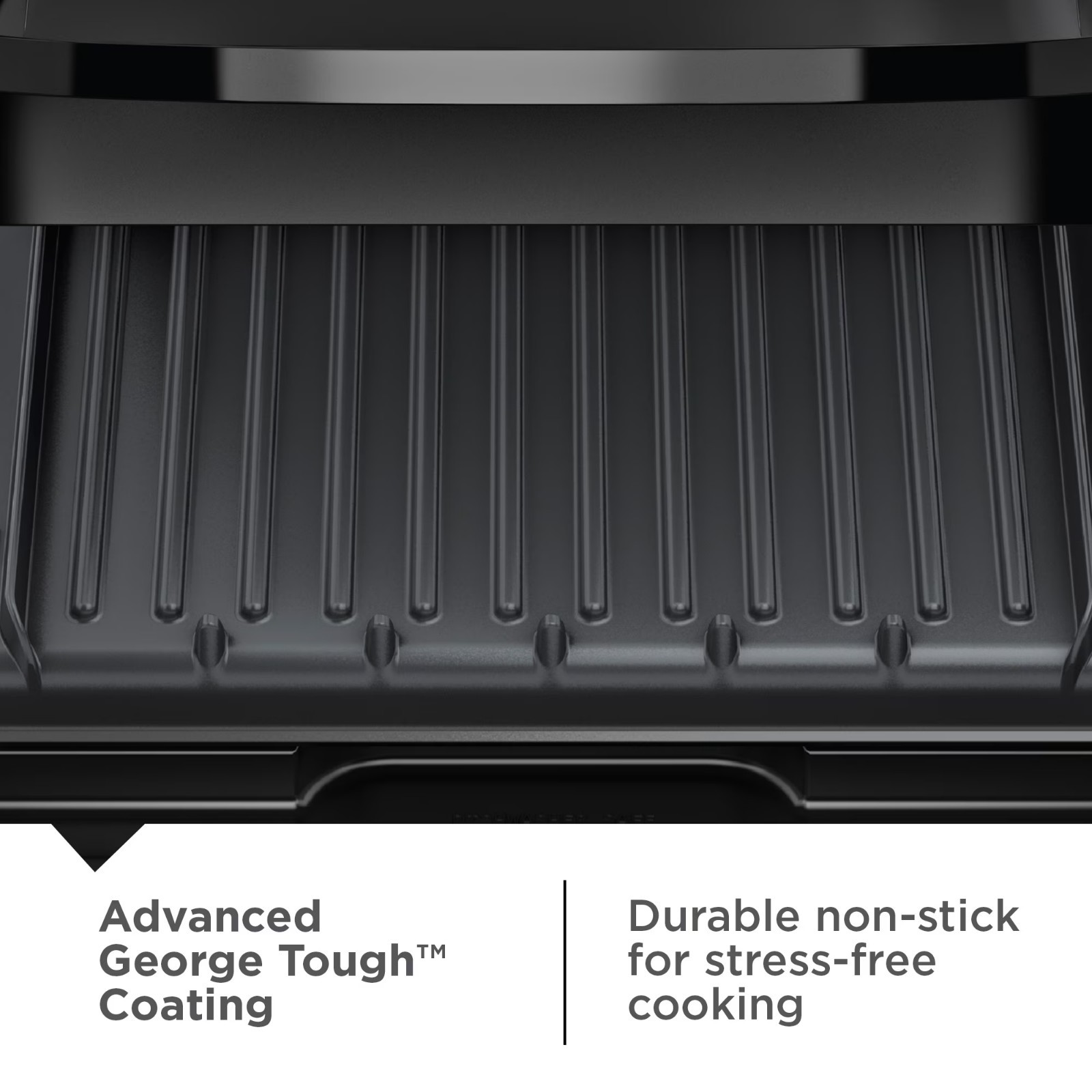 George Foreman 4 Serving Electric Indoor Grill Panini Press Removable Plates