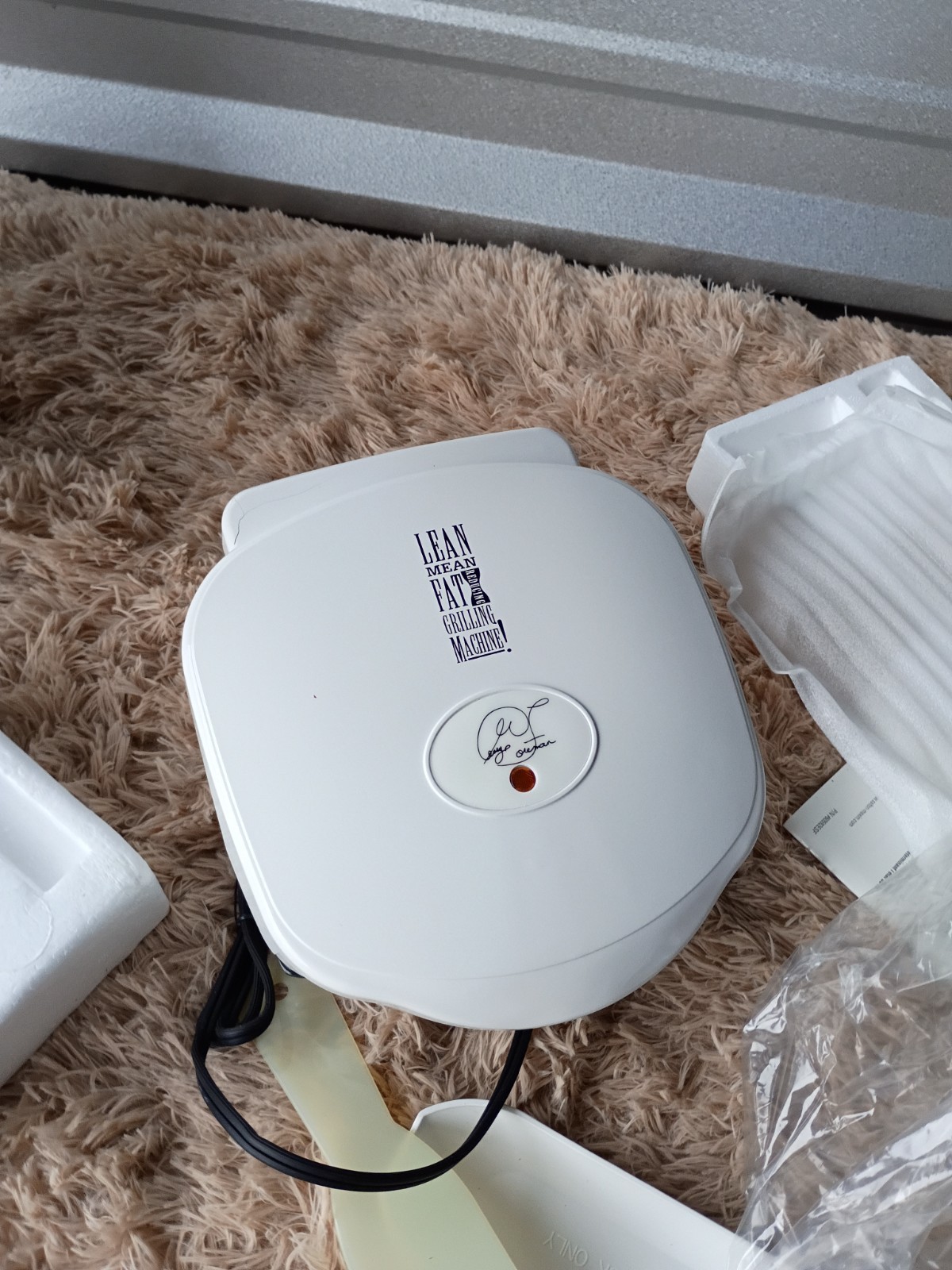 George Foreman GR10AWHT Lean Mean Fat Reducing Grilling Machine Grill White in B