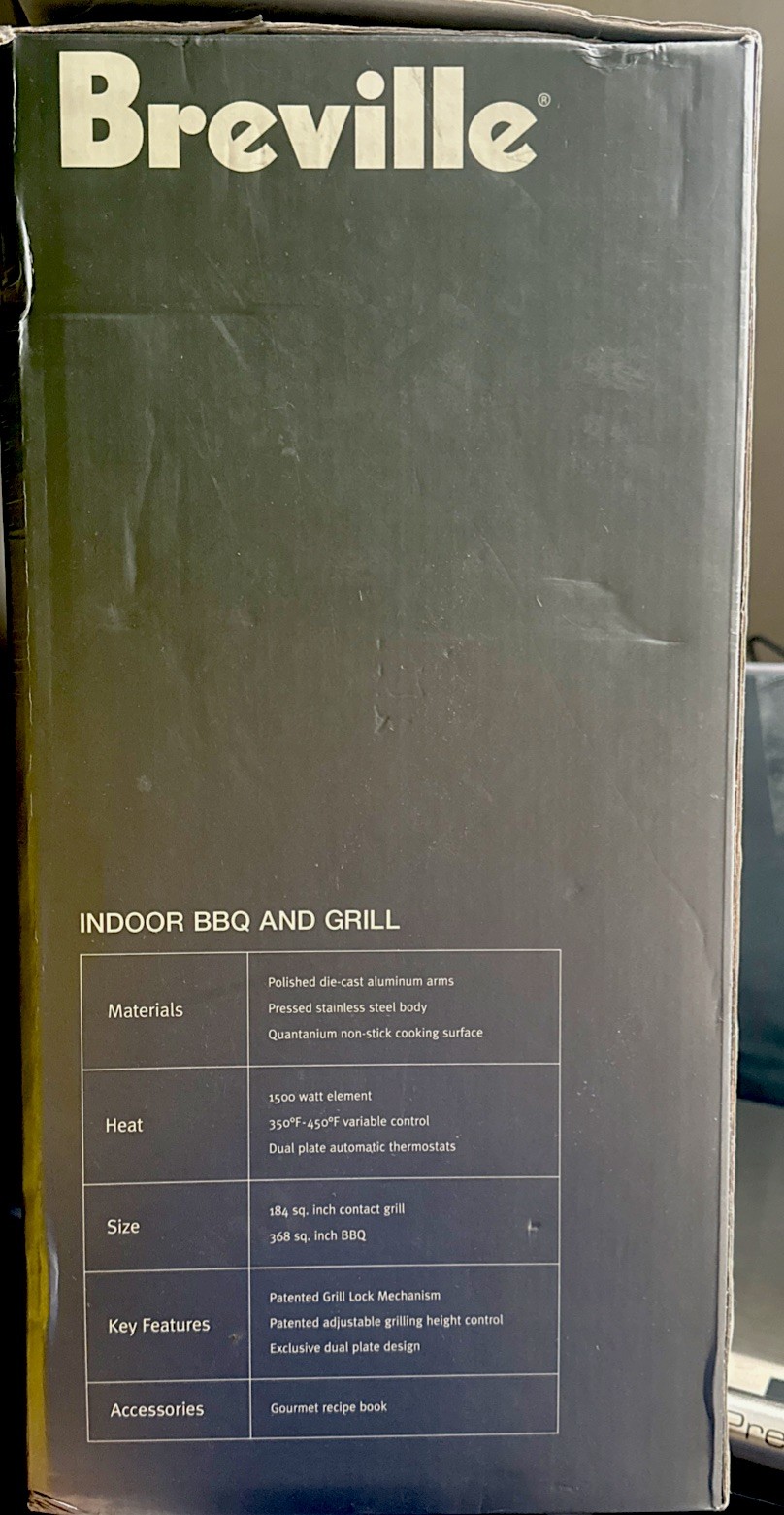 +2 The Breville 800GRXL Heavy Duty Die-cast Indoor BBQ/ Grill