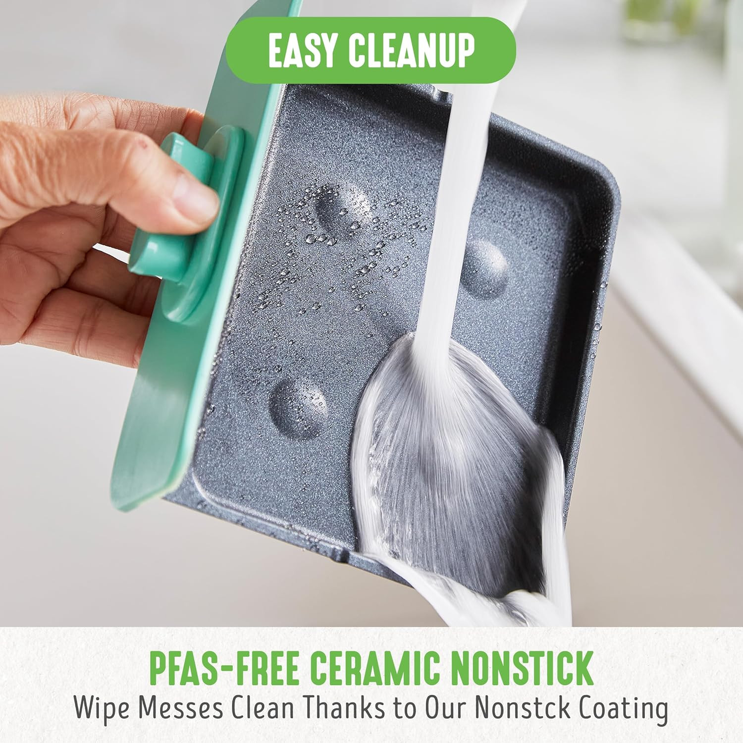 Greenlife 3-In-1 Breakfast Maker Station, Healthy Ceramic Nonstick Dual Griddles