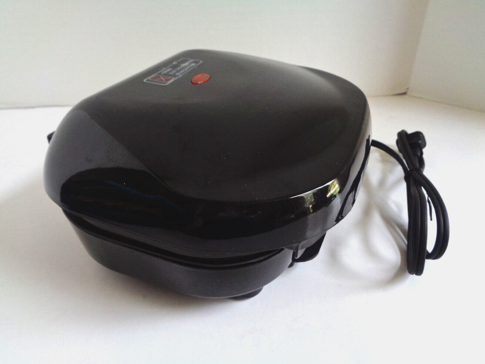 Living Solutions Electric Contact Grill Non-Stick 2 Burger Capacity Instructions
