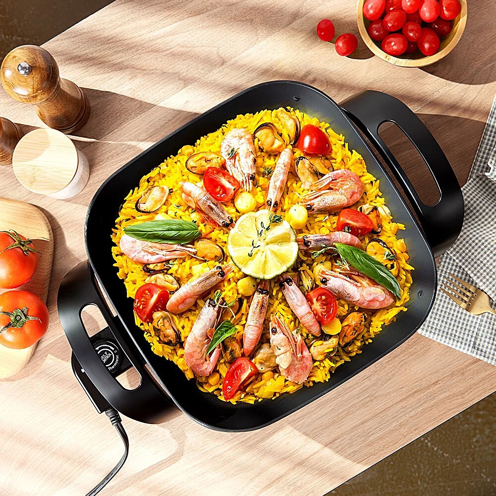 Holstein HH-09198003R 12" Electric Skillet/Tempered Glass Lid