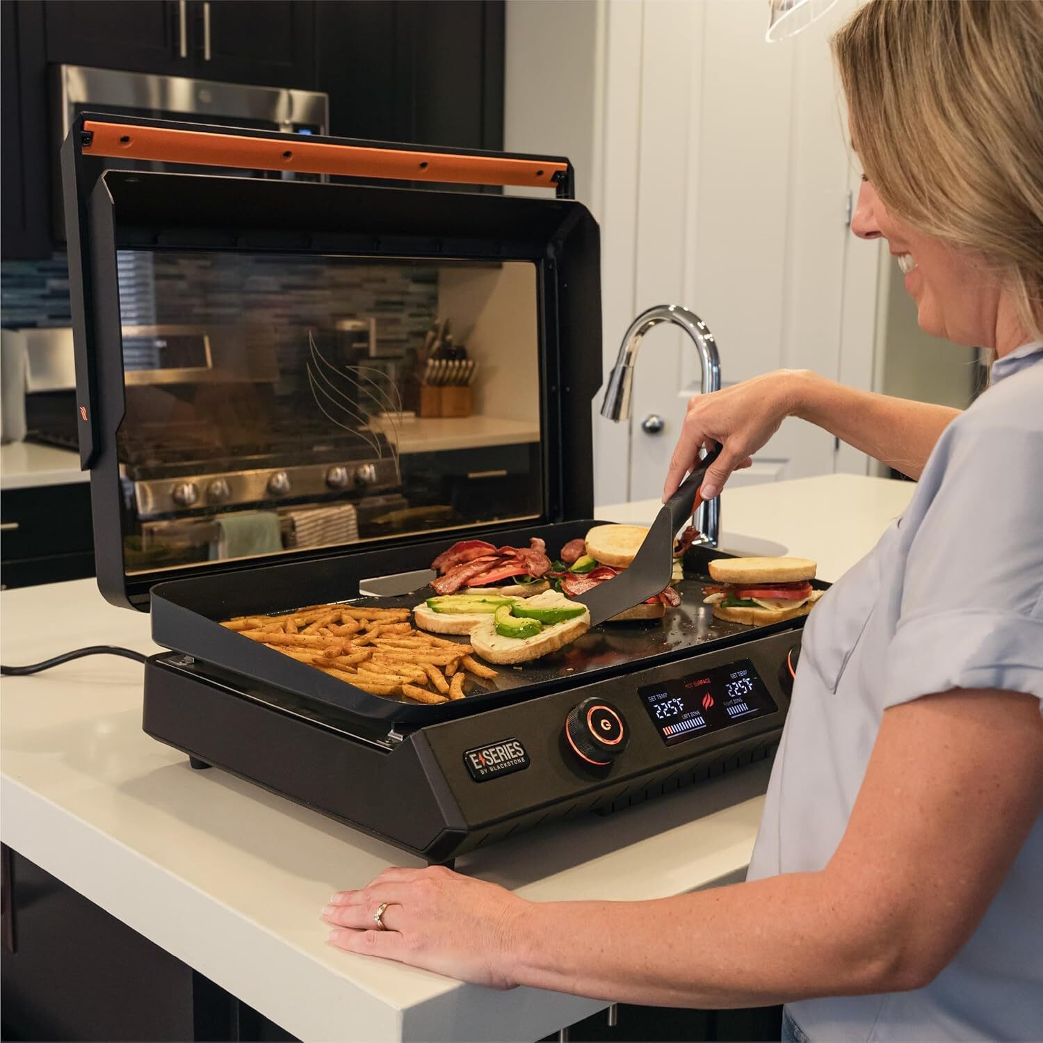 🔥 Blackstone E-Series 8001 22″ Electric Tabletop Griddle Nonstick Ceramic – Bra