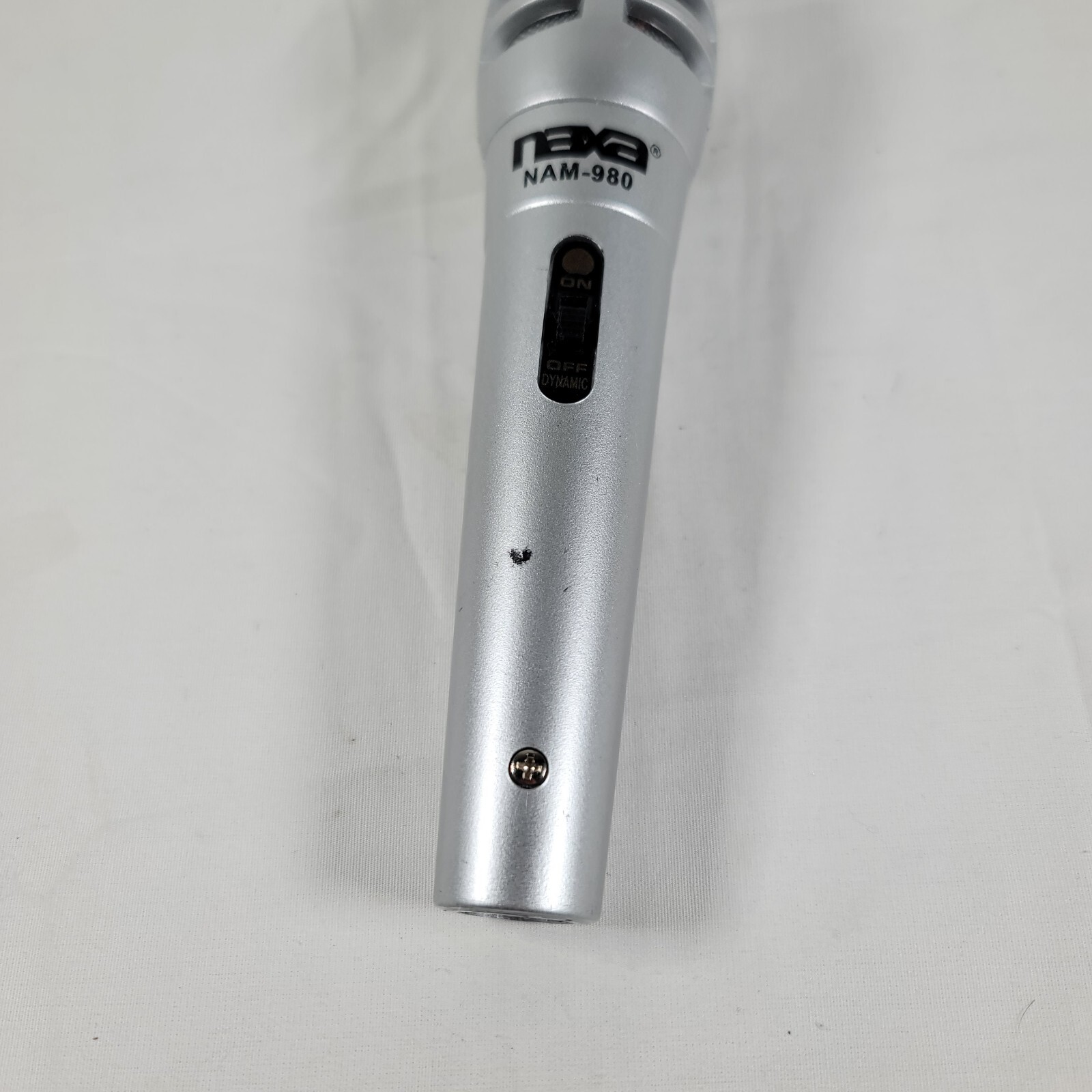 Naxa Replacement Microphone (Unit Only, No Cord) Model Number NAM-980 -Silver