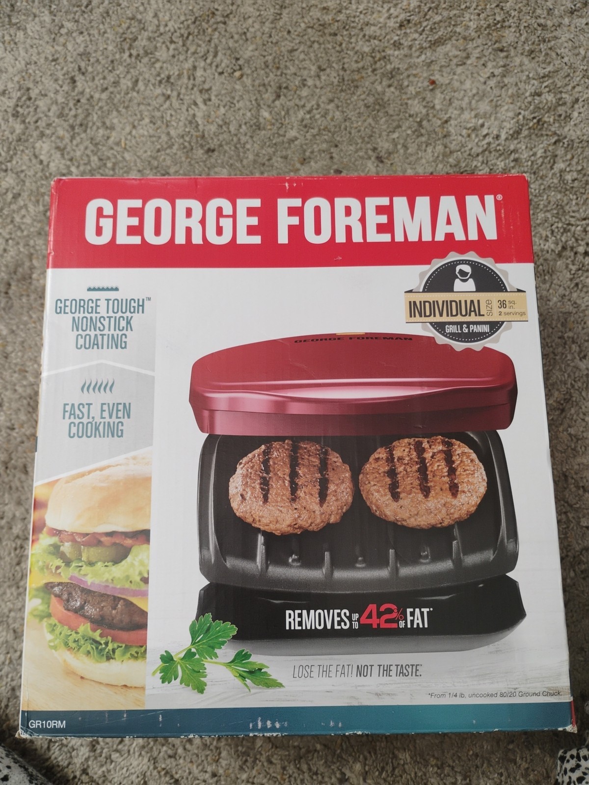George Foreman Individual Size Grill. Works!