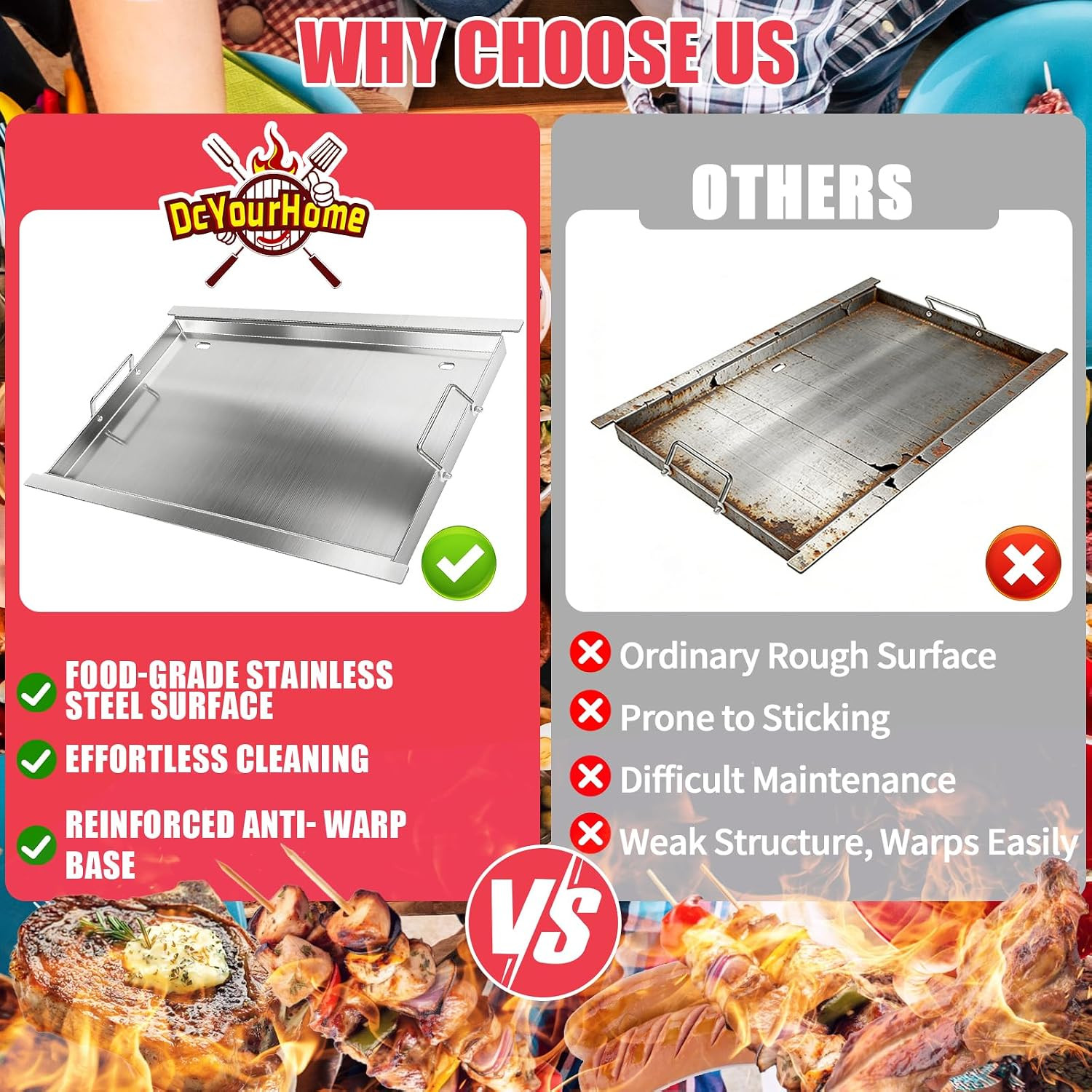 Full Size Griddle Insert for Napoleon Prestige PRO 500 & Built-In Prestige 500