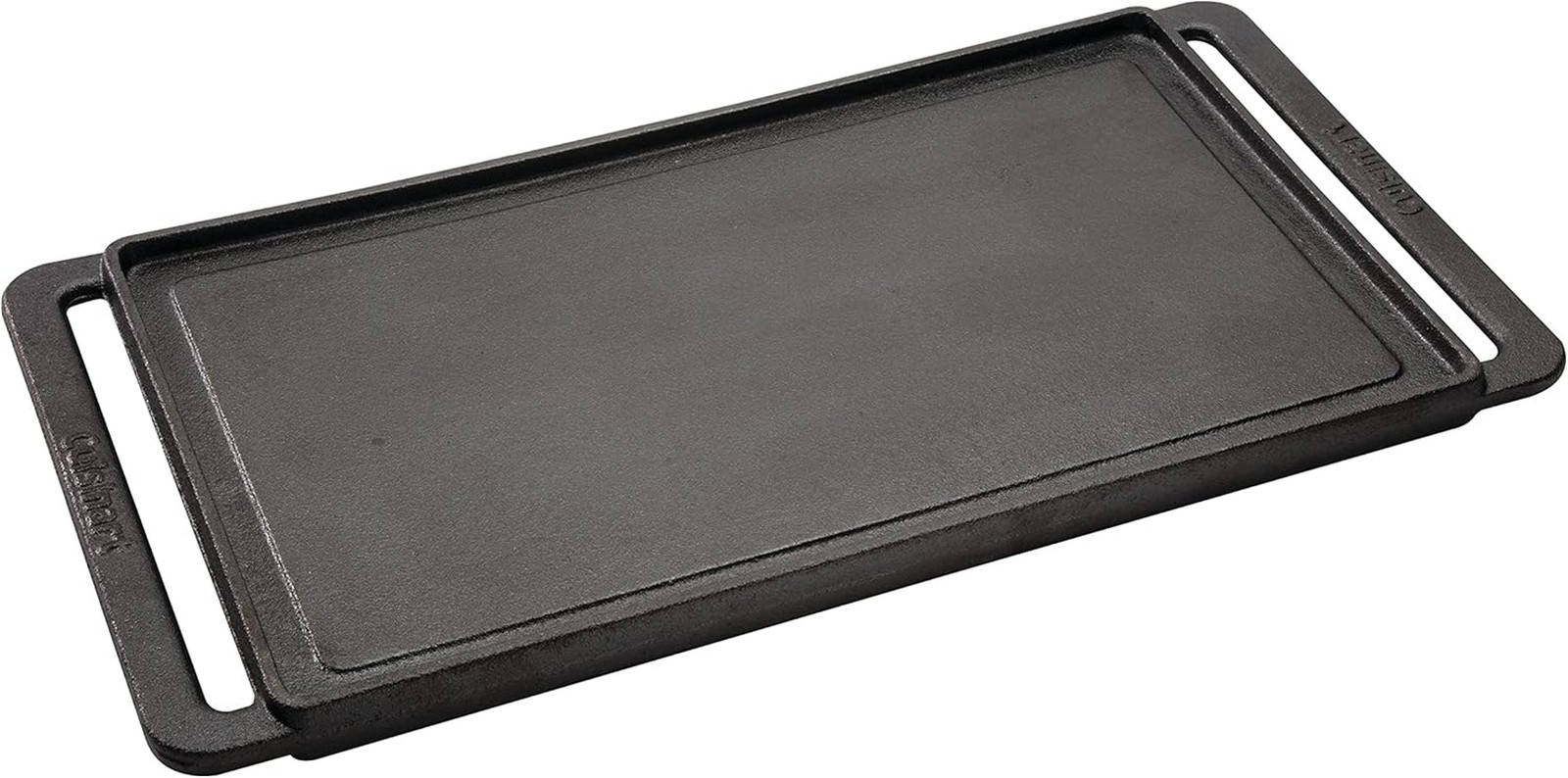 Reversible Cast Iron Grill/Griddle Plate, 15.75” X 9” Pre-Seasoned Cooking Surfa