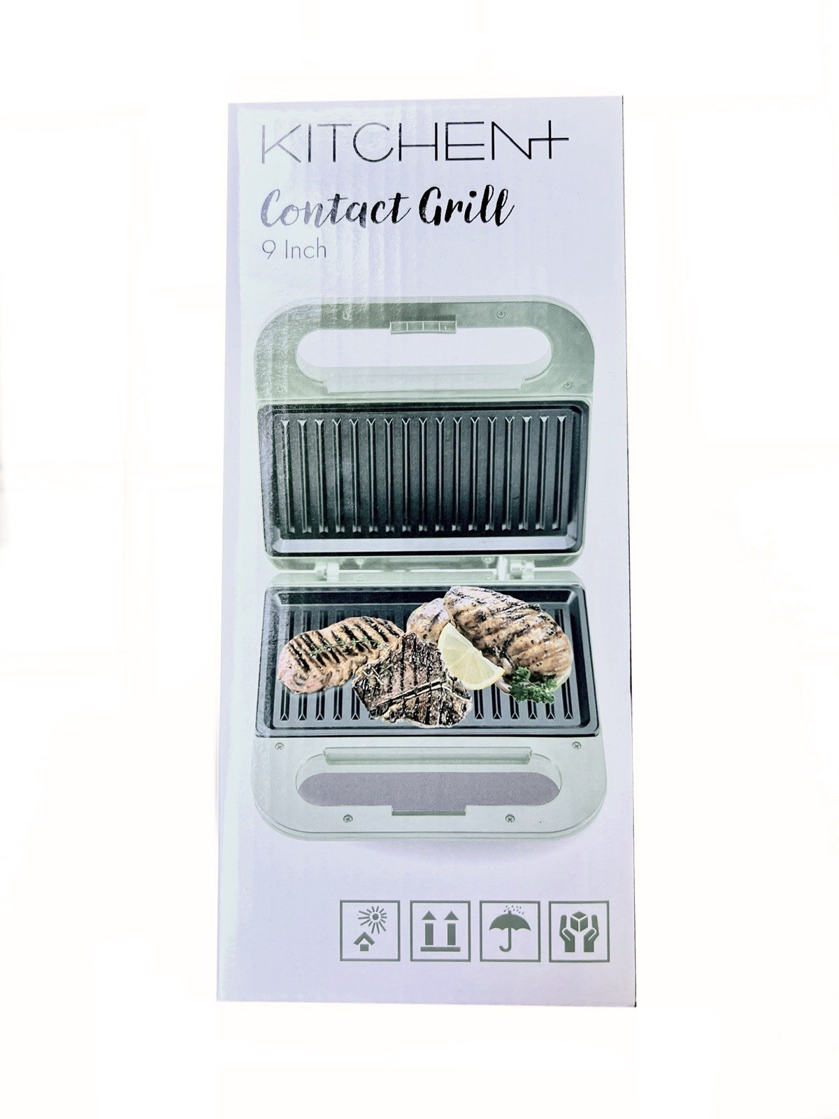 Countertop Electric Contact Grill Kitchen+ Appliance – 9” x 6.5″ Cook Area