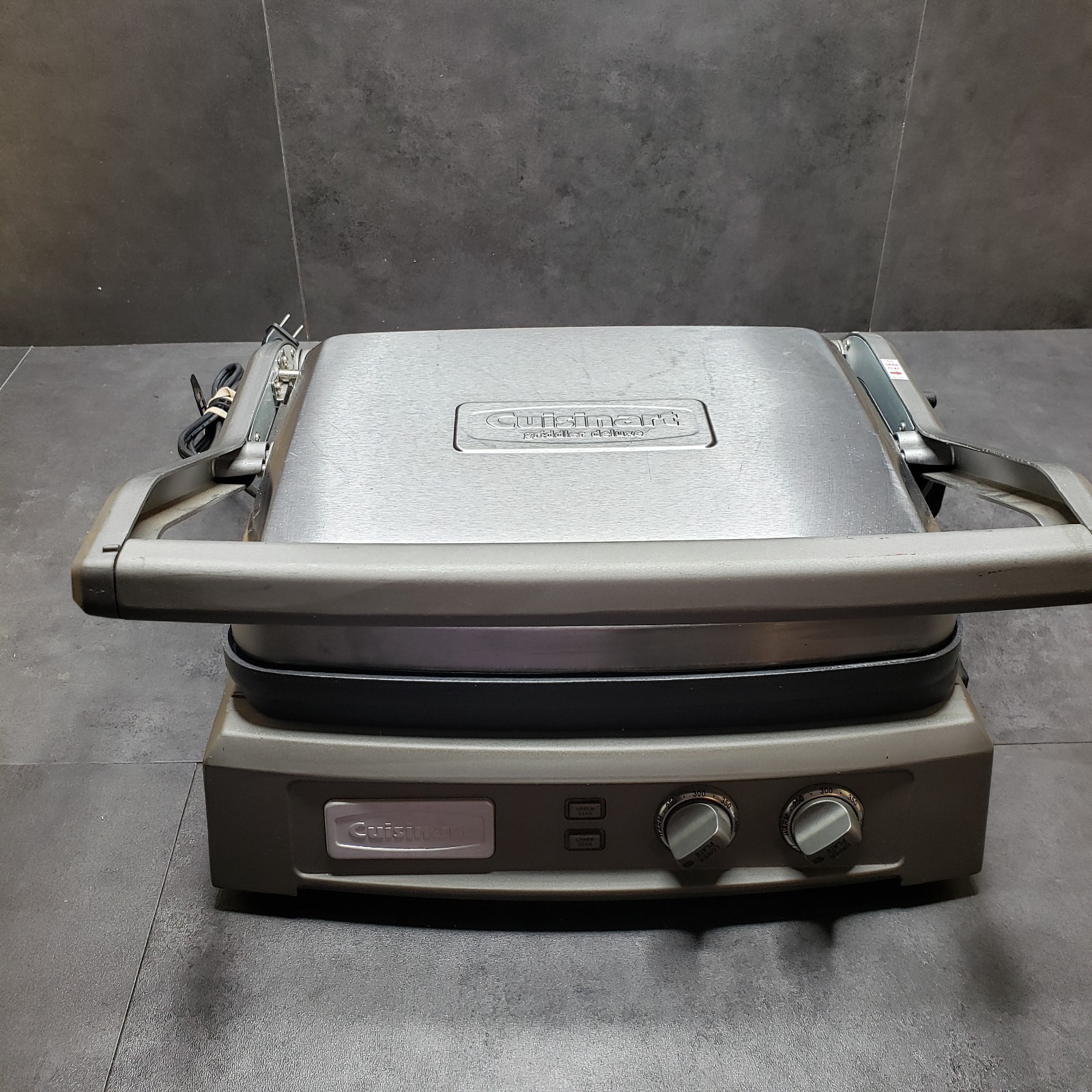 Cuisinart Griddler Deluxe Strainless Model GR-150 Non Stick Tested Works