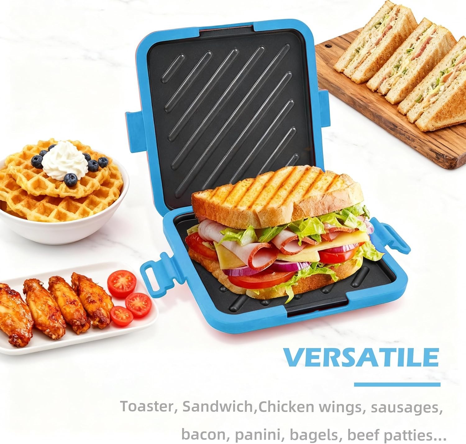 Microwave Sandwich Maker for Quick Grilled Cheese and Paninis in 5 Minutes