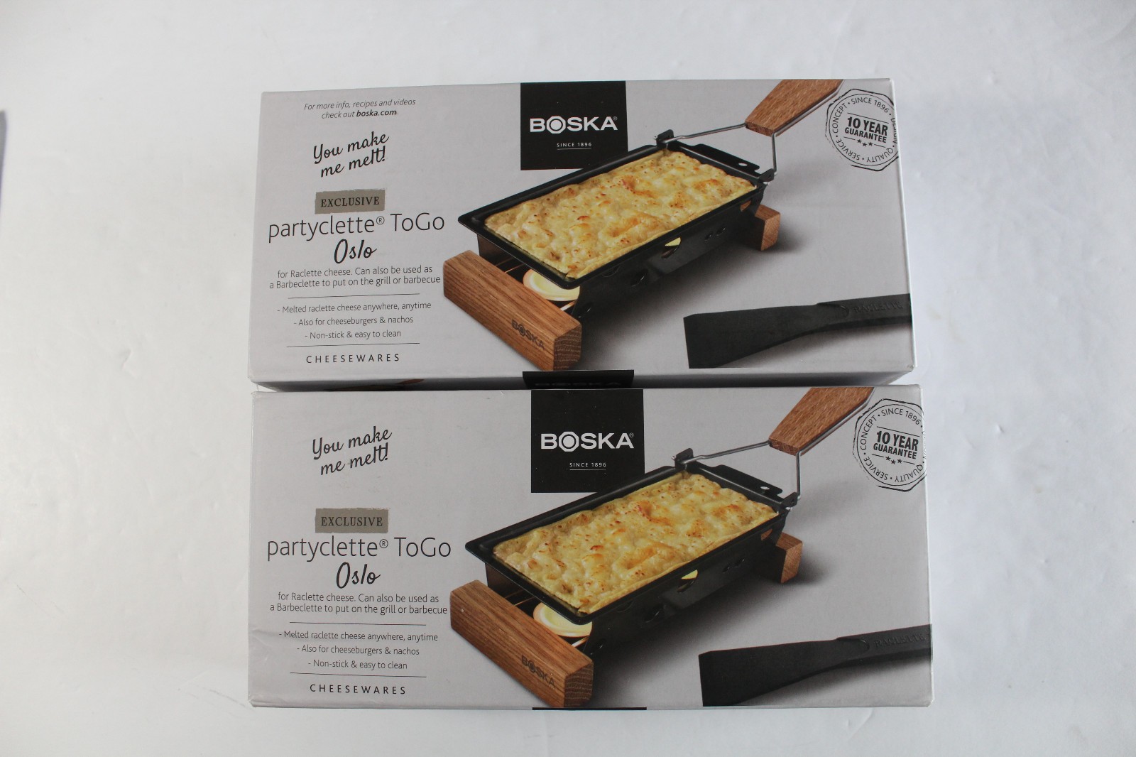 2 Lot: Boska Partyclette to Go Oslo Cheese Raclette Grill Fondue 7.5″ x 3.5″