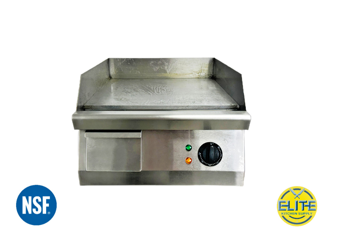 NSF 16″ Countertop Electric Griddle Flat Top Grill Stainless Steel