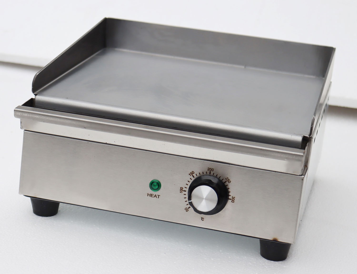 110V 1.2KW Electric Grill Griddle Countertop Stainless Steel Countertop Flat Coo