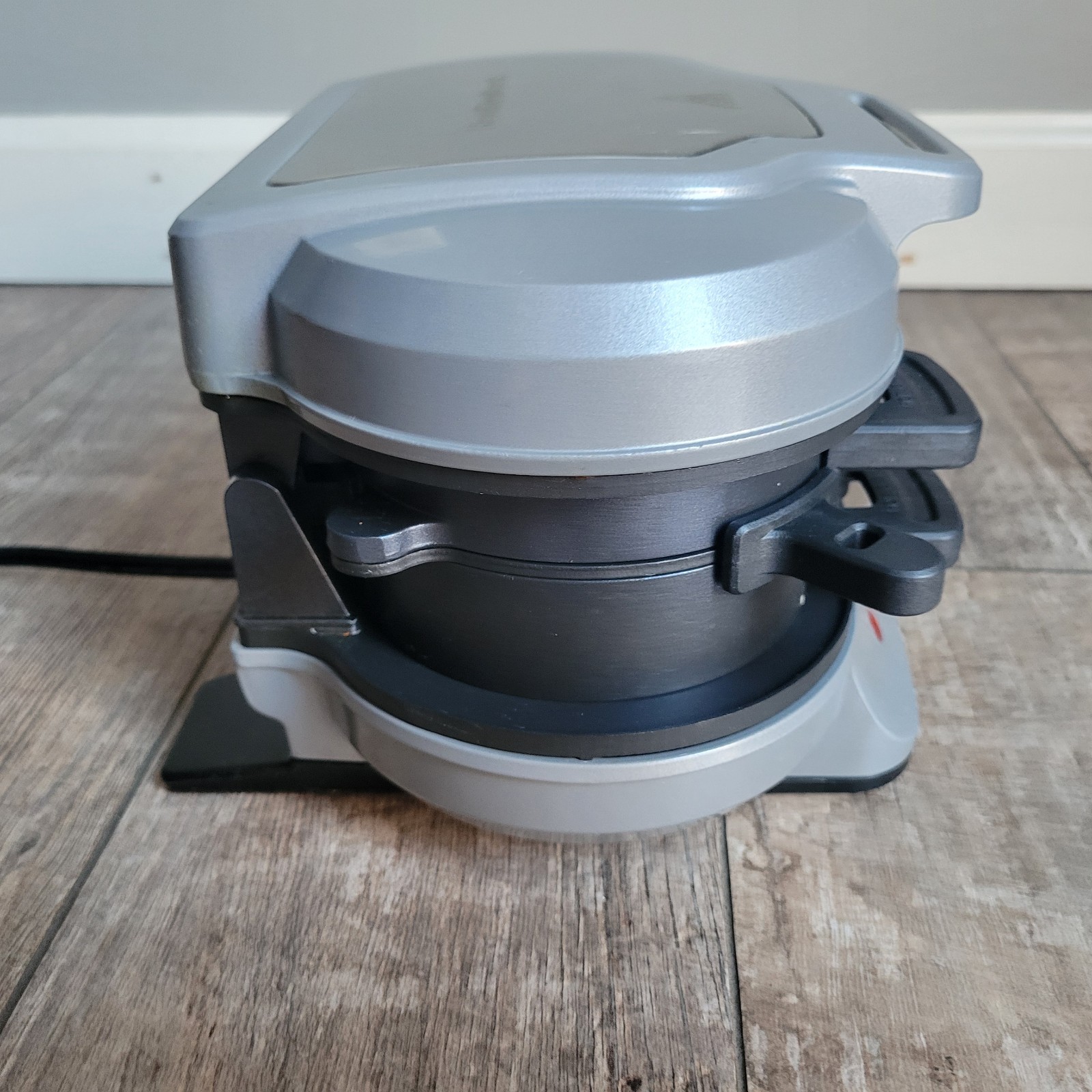 Hamilton Beach Grey Dual Breakfast Sandwich Maker Timer Tested Good ST30