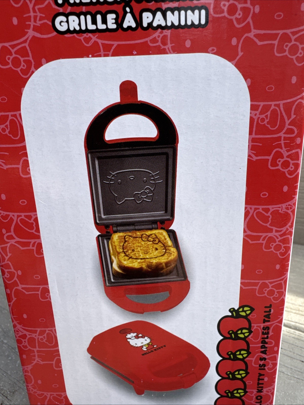 Hello Kitty Grilled Cheese Maker Red 💖😺🌷🌹 – New Non-Stick Sandwich Press